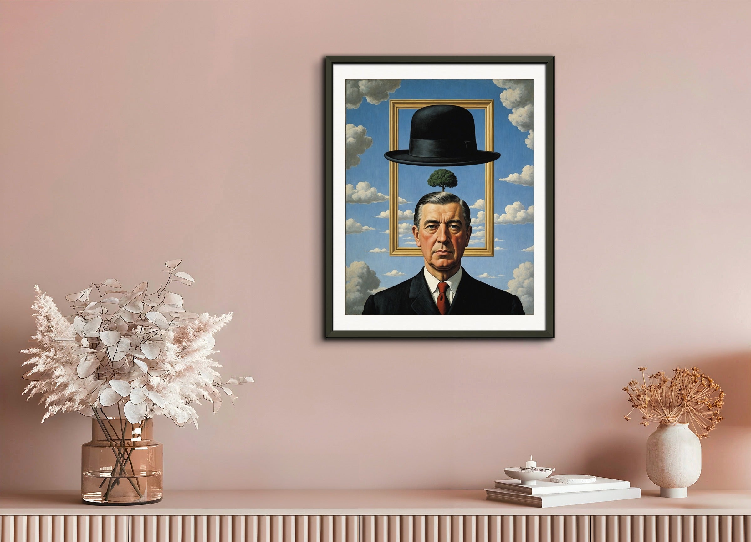 Poster with metal frame: Belgian surrealism,