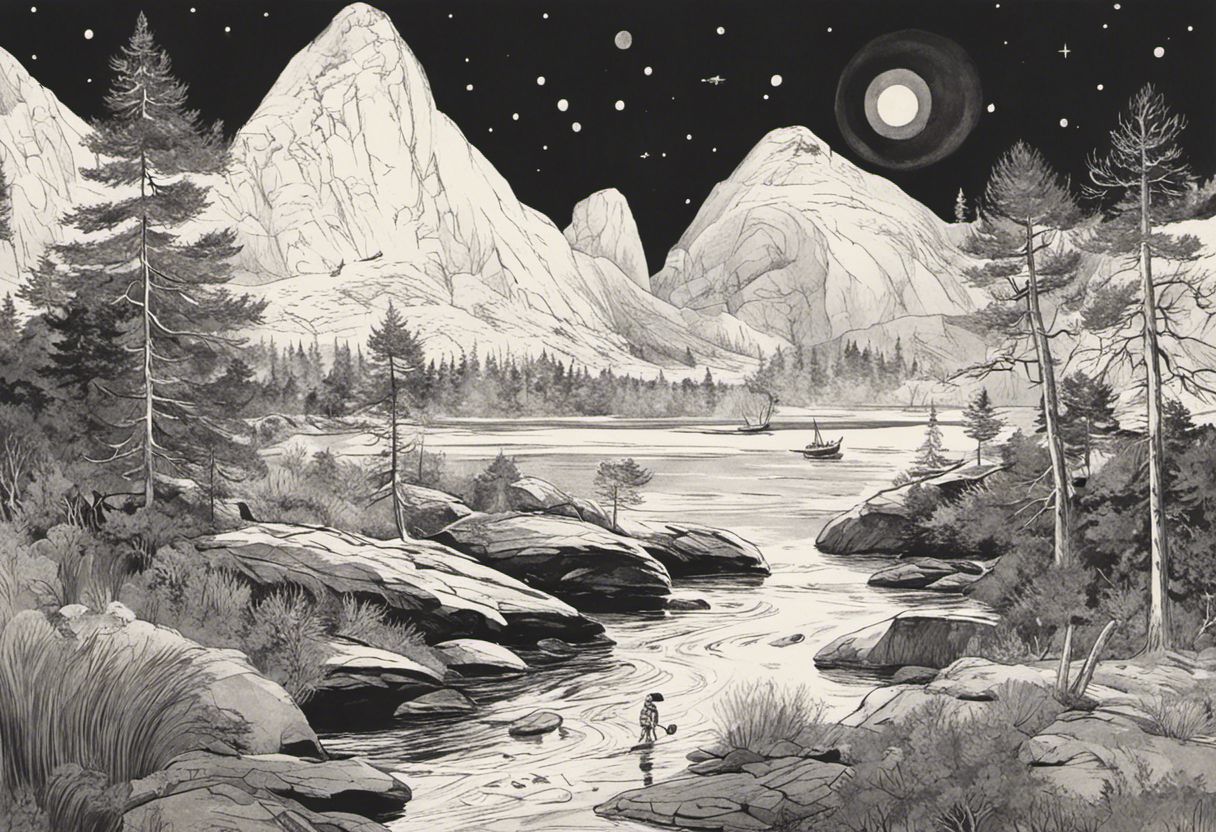 Paisaje de Moomins - Póster