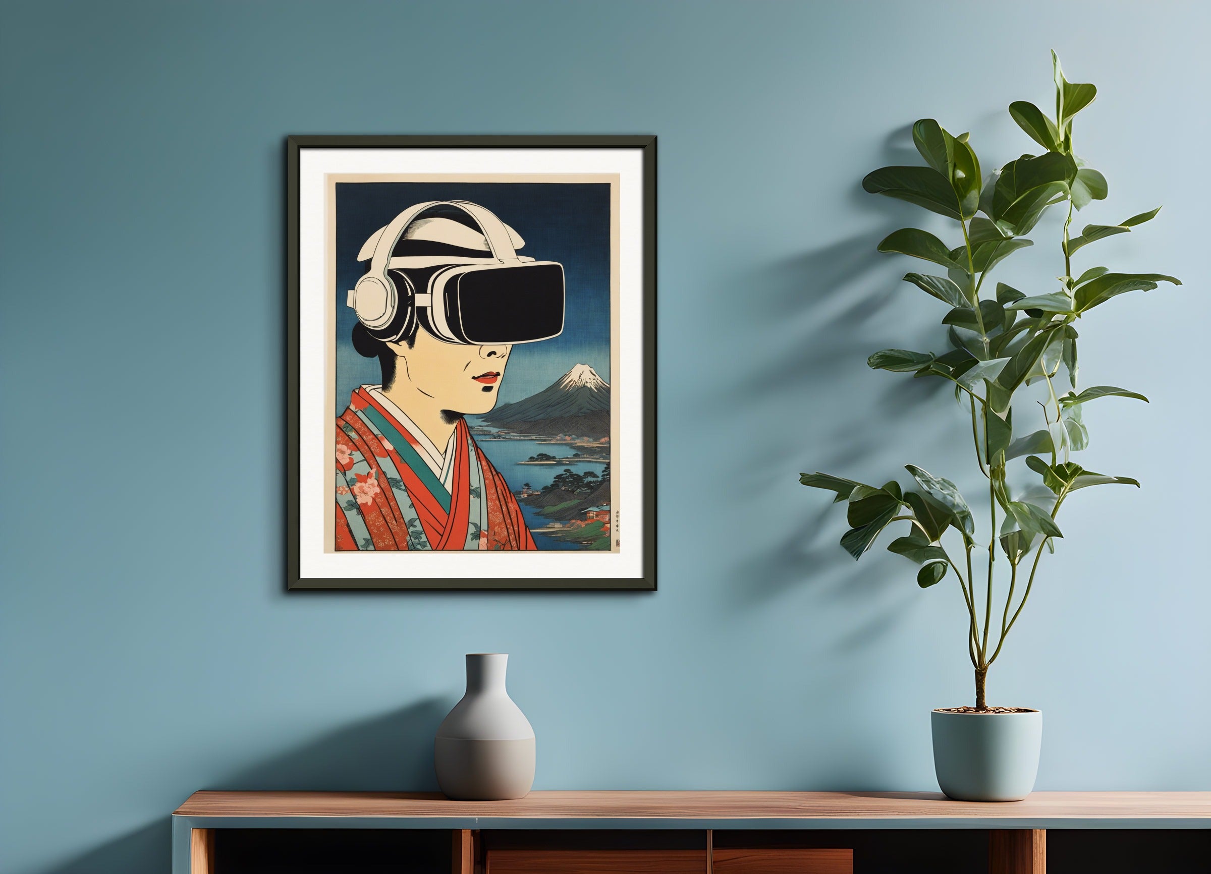 Poster with metal frame: Hiroshige,