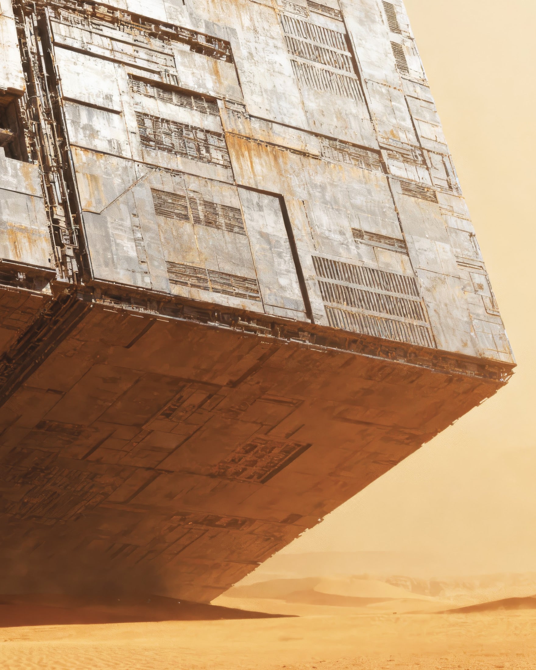 Estructura Masiva del Desierto - Póster de Duna, Lámina Decorativa de Arena Ciencia Ficción