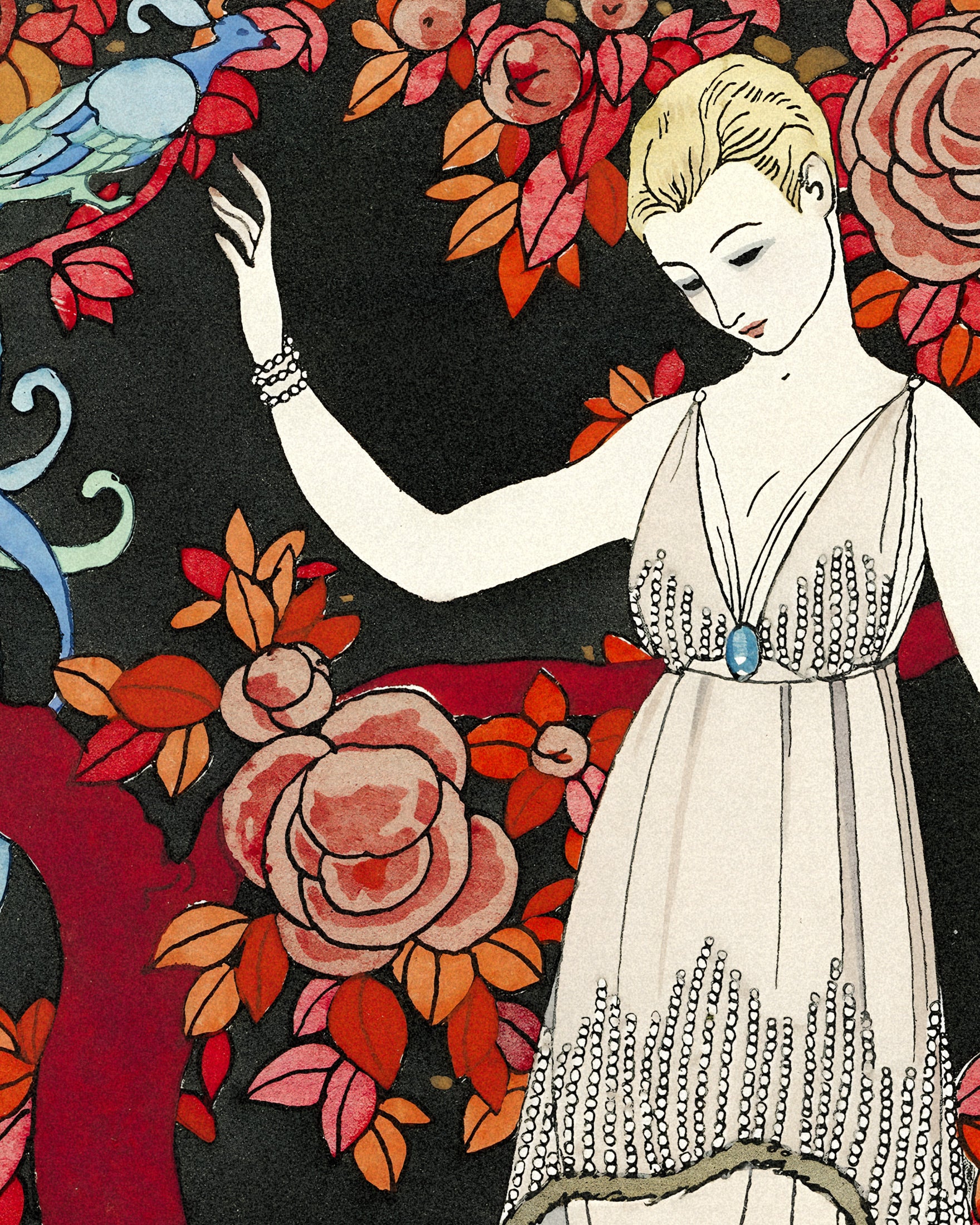"L'Arbre de Science" de Georges Barbier (1914) - Art Deco Póster