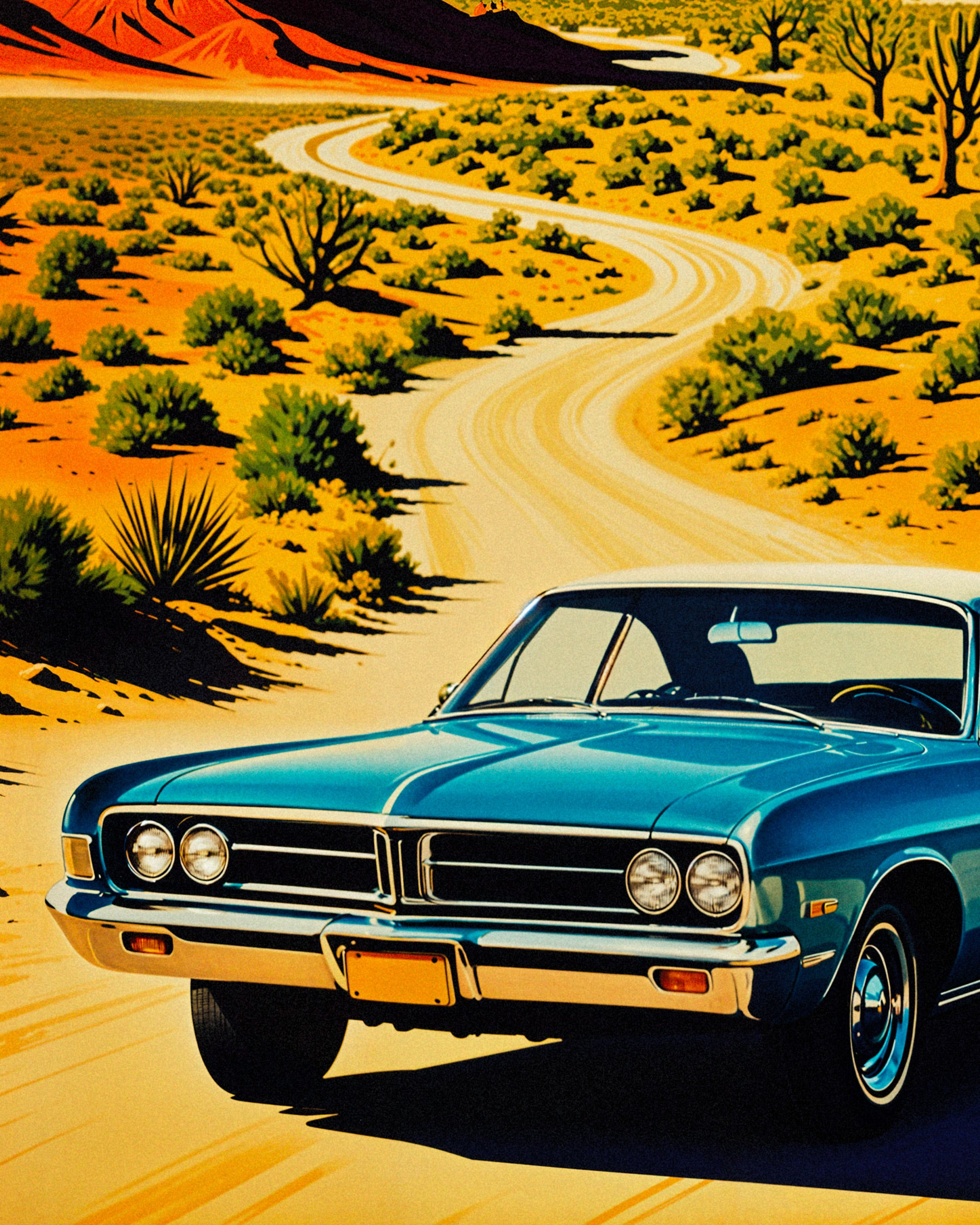 Póster vintage americano de Monument Valley