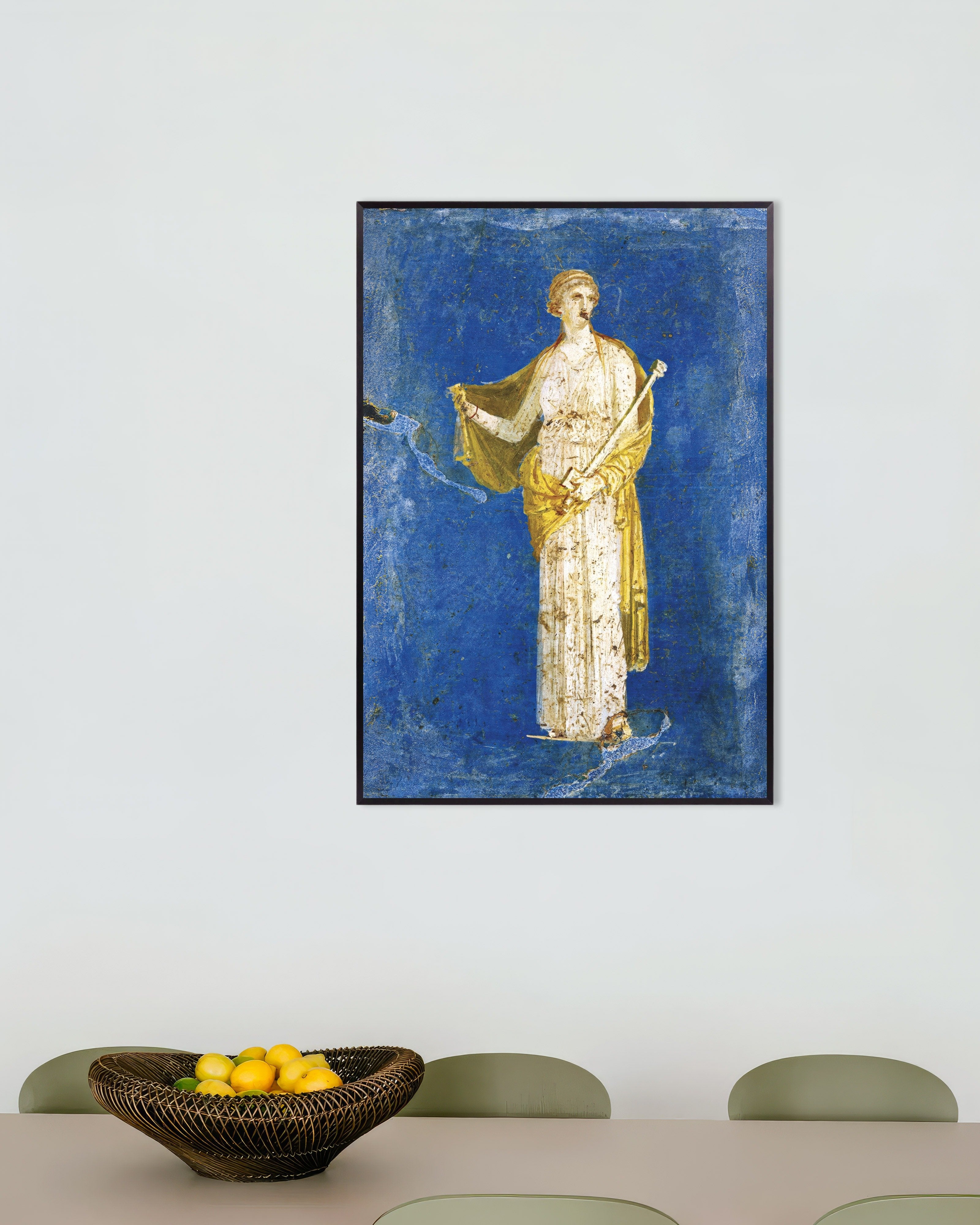 Poster of Ancient fresco of Medea, from Villa Arianna in Stabiae Poster, with metal frame