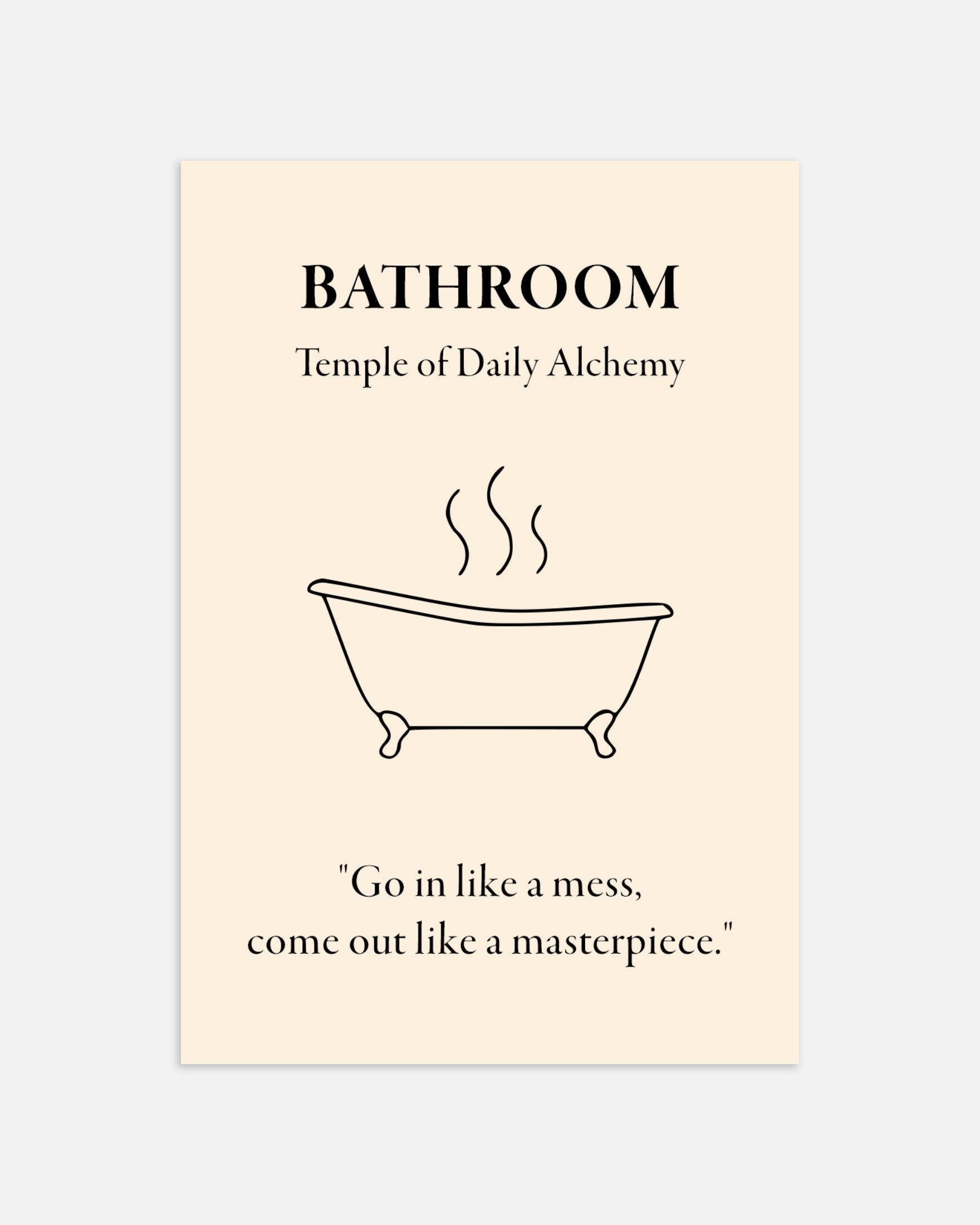 Poster of Bathroom Temple of Daily Alchemy Art Print, thumbnail