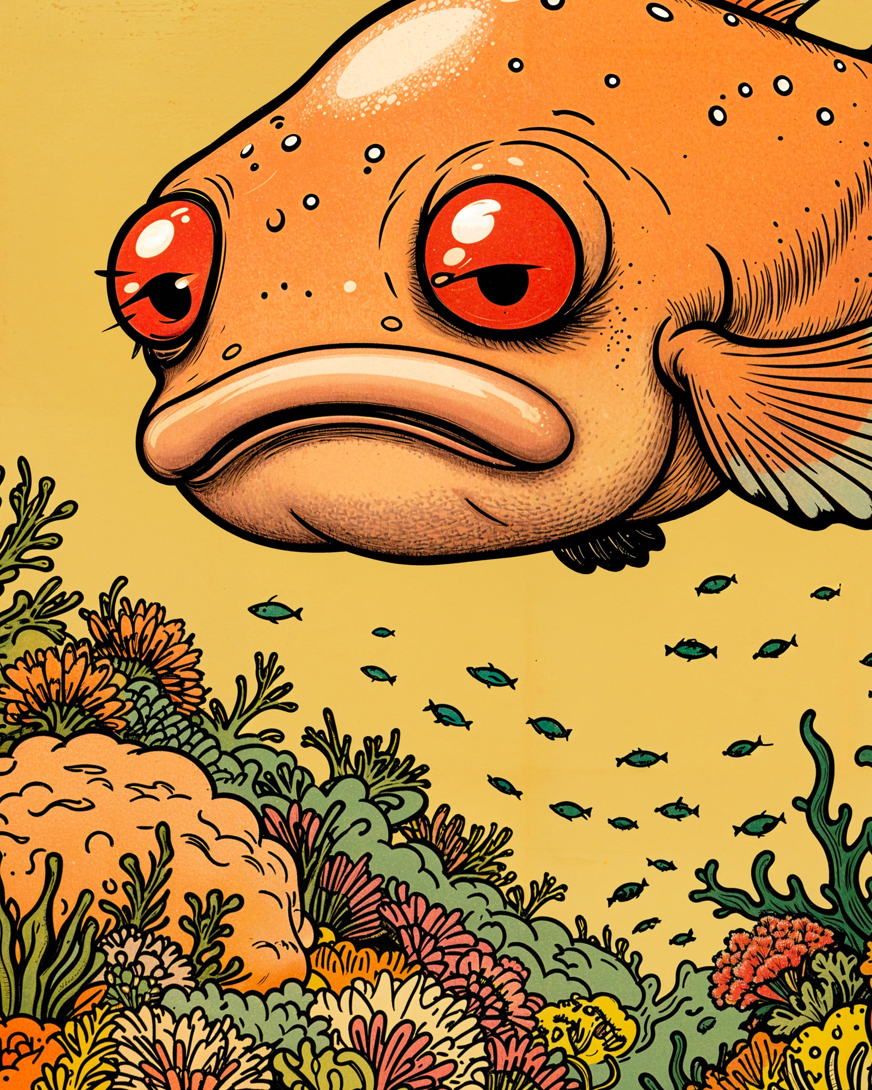 Póster de Pez Blobfish