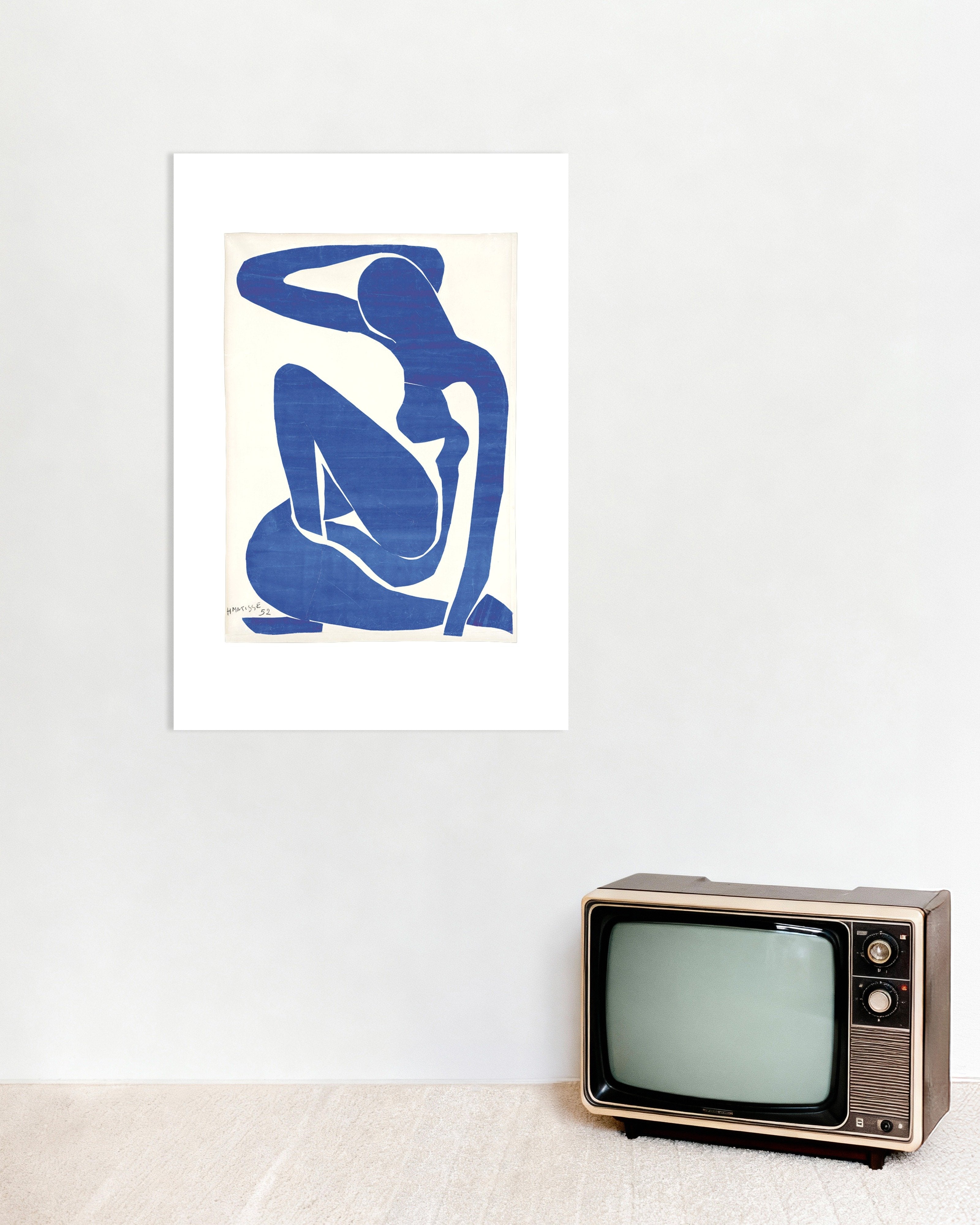 Poster of Blue nude I (1952) by Henri Matisse - Poster