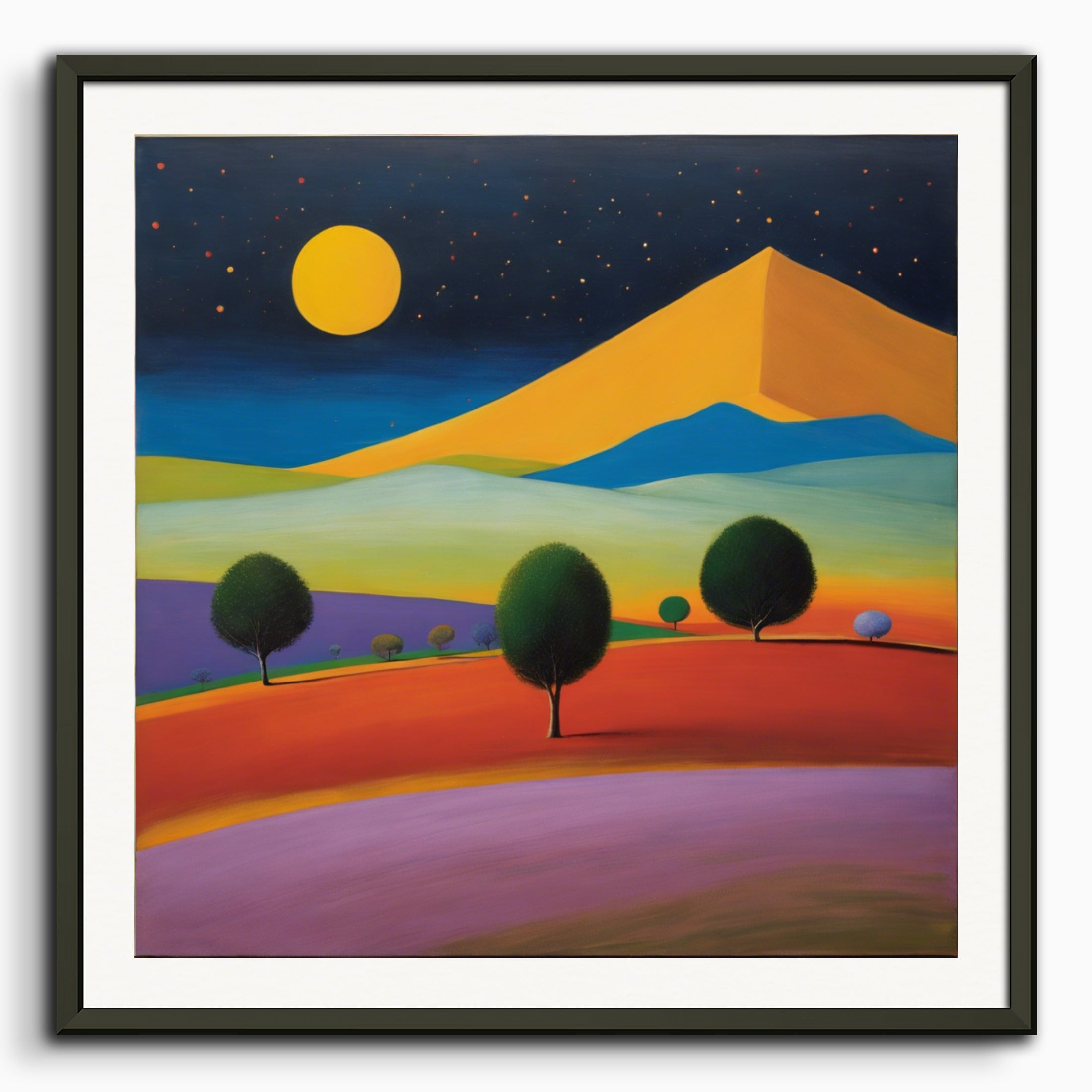 Poster: Scottish painting of abstract expressionism,