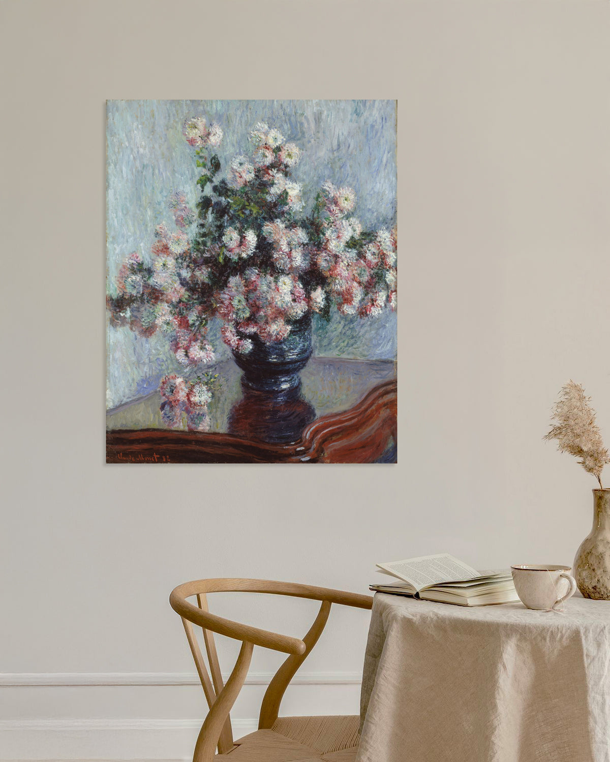 Póster Crisantemos (1882), de Claude Monet