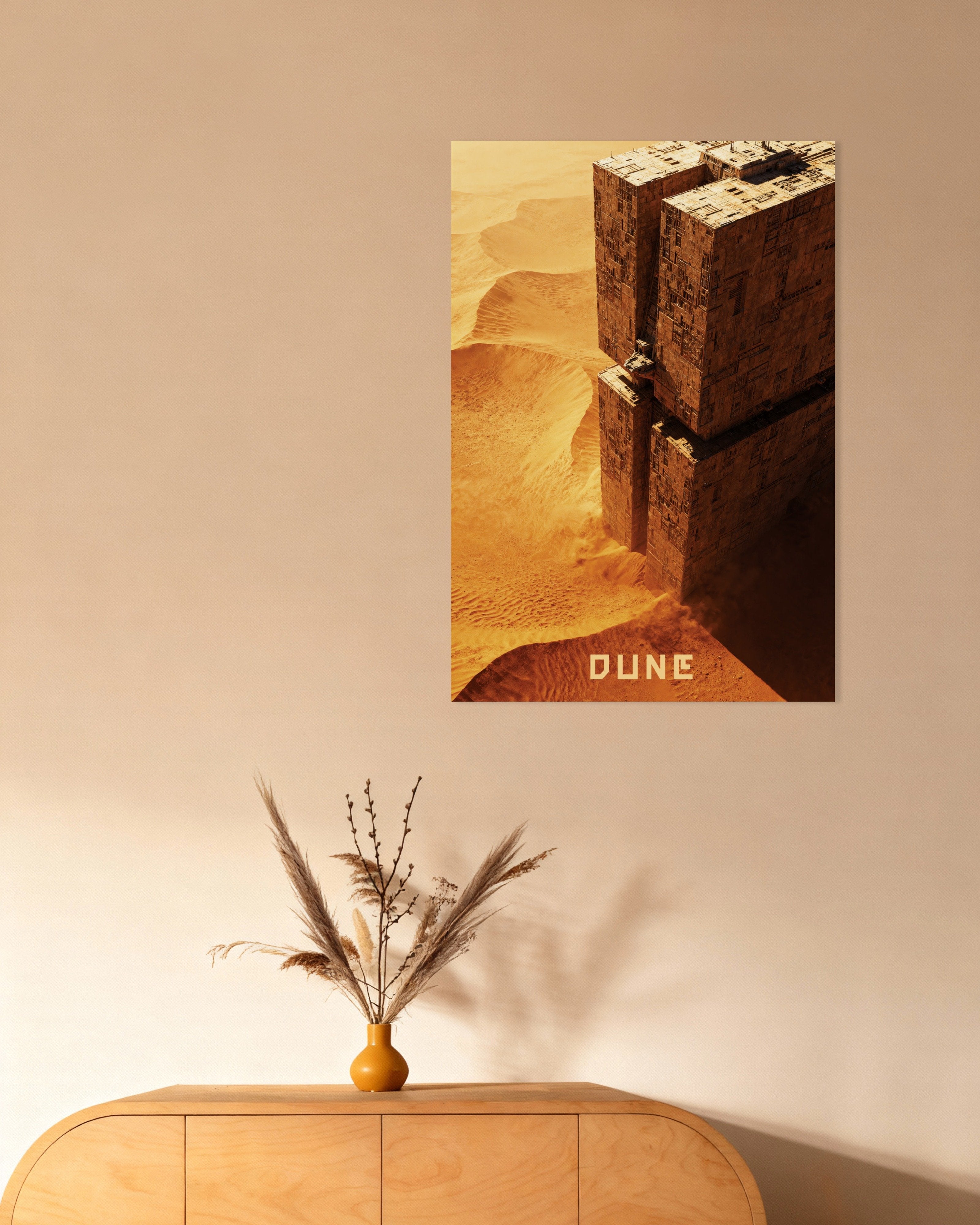 Poster of Desert Fortress Poster, Sci-Fi Megastructure