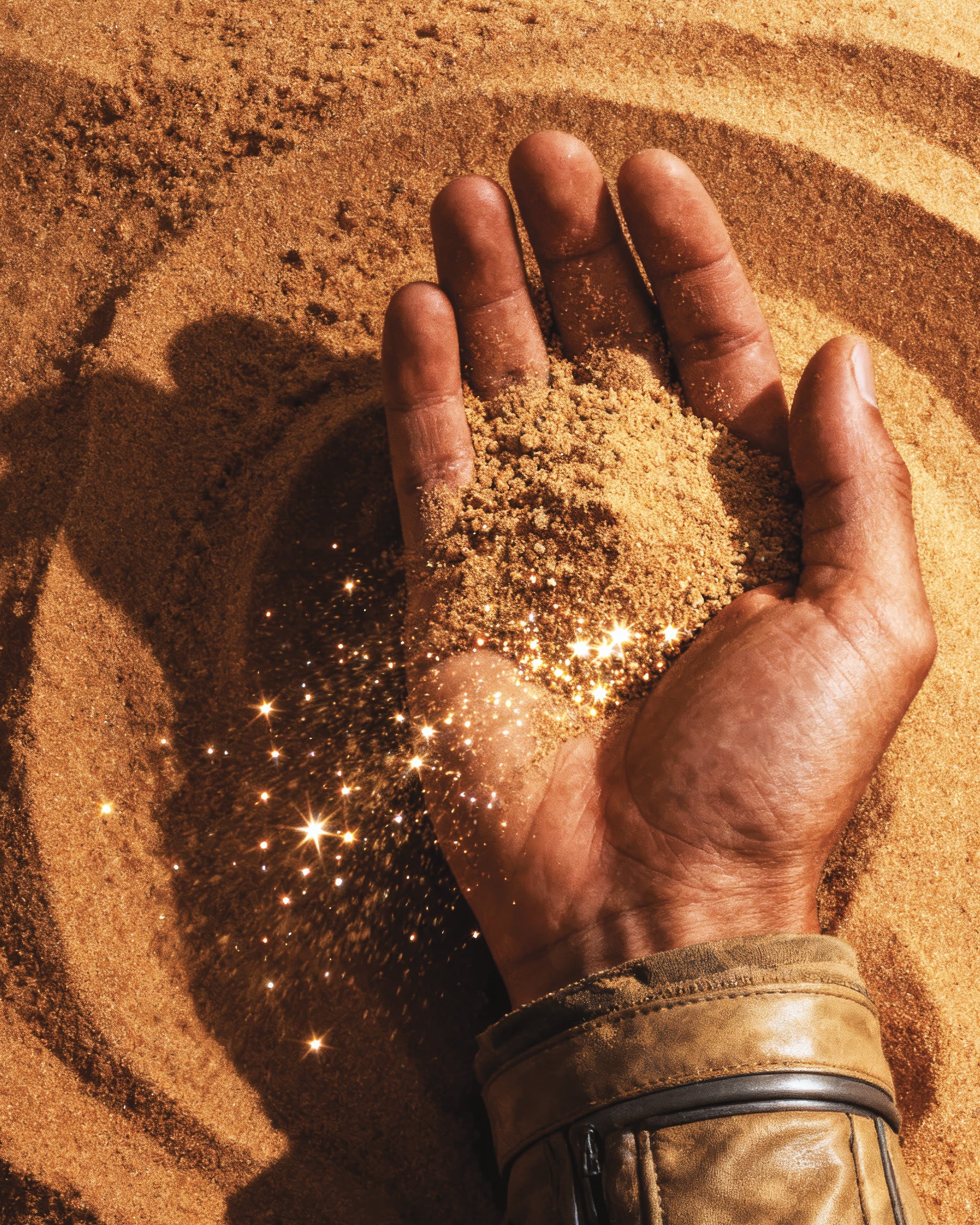 Póster Mano del Desierto, Duna, Lámina decorativa de Arte de Arena de Ciencia Ficción