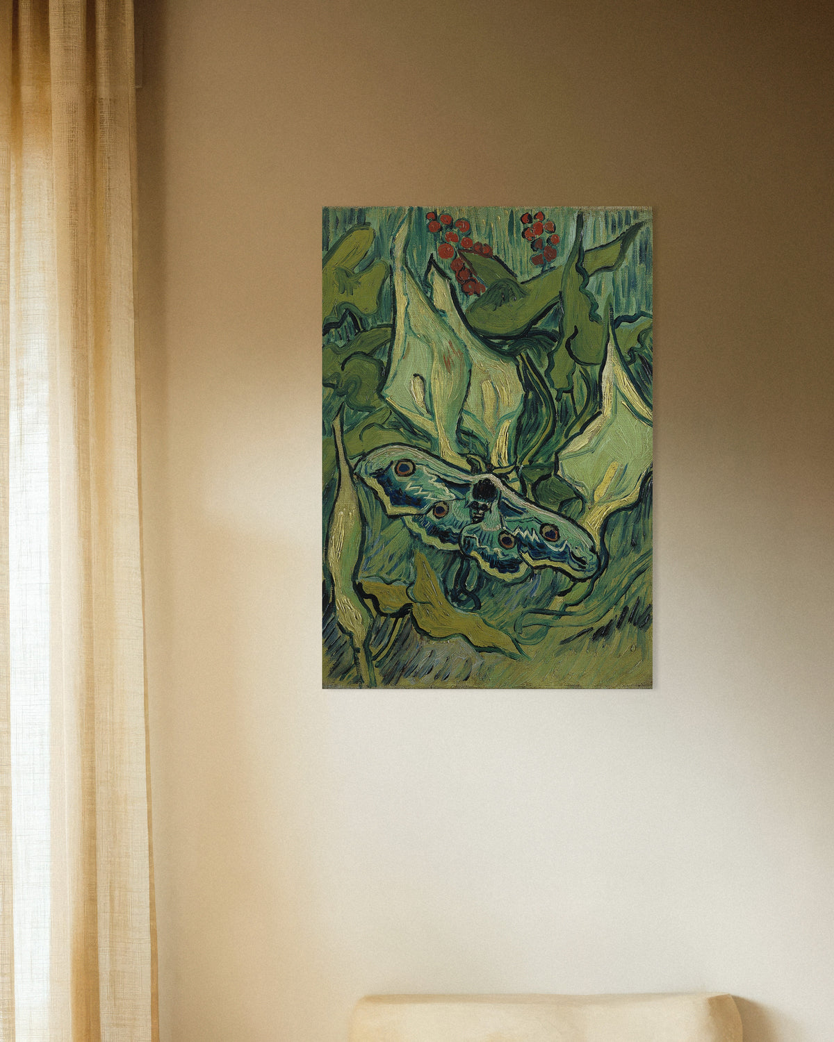 Póster de Polilla emperador (1889), de Vincent van Gogh
