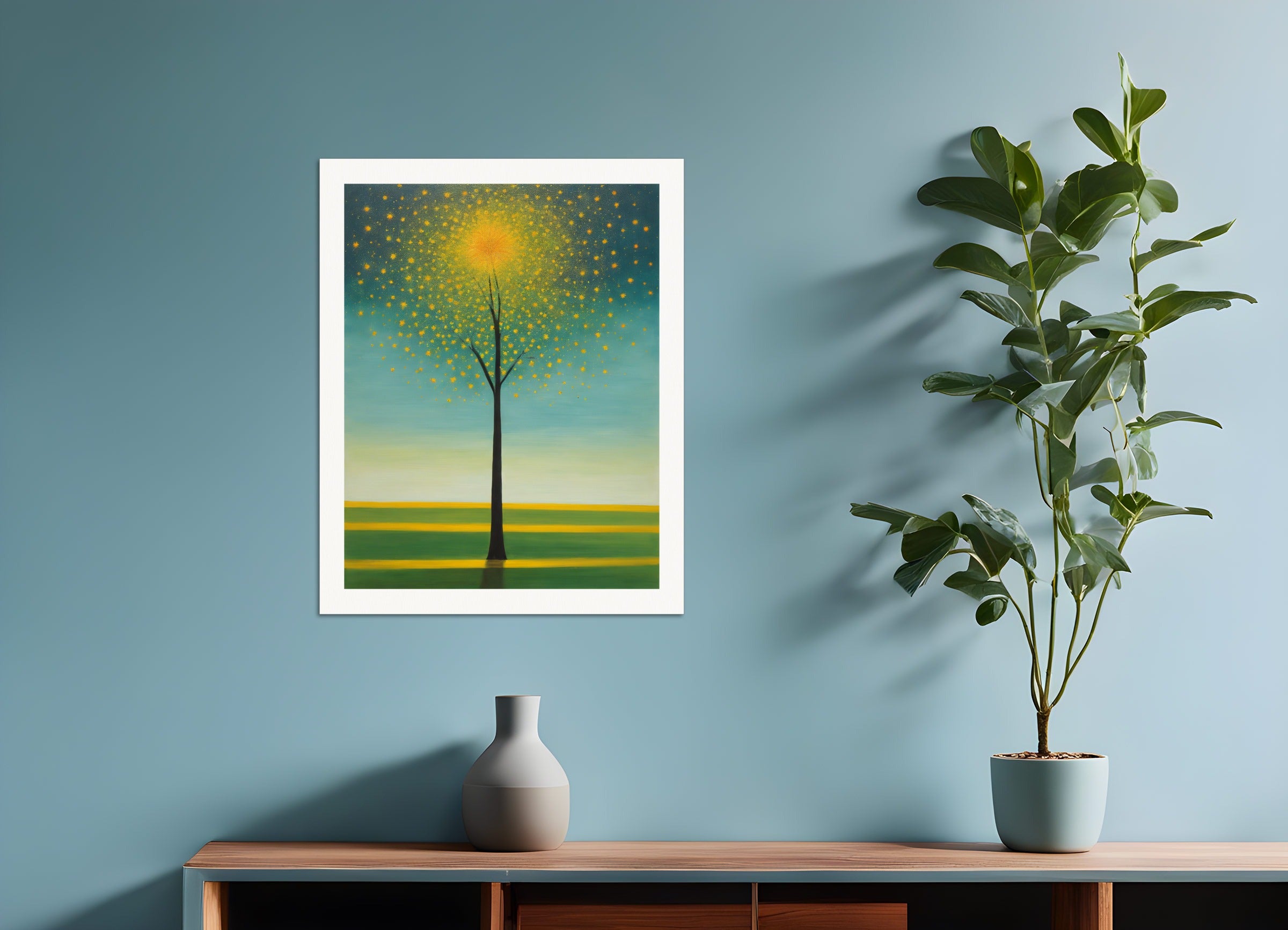 Poster: Scottish painting of abstract expressionism,