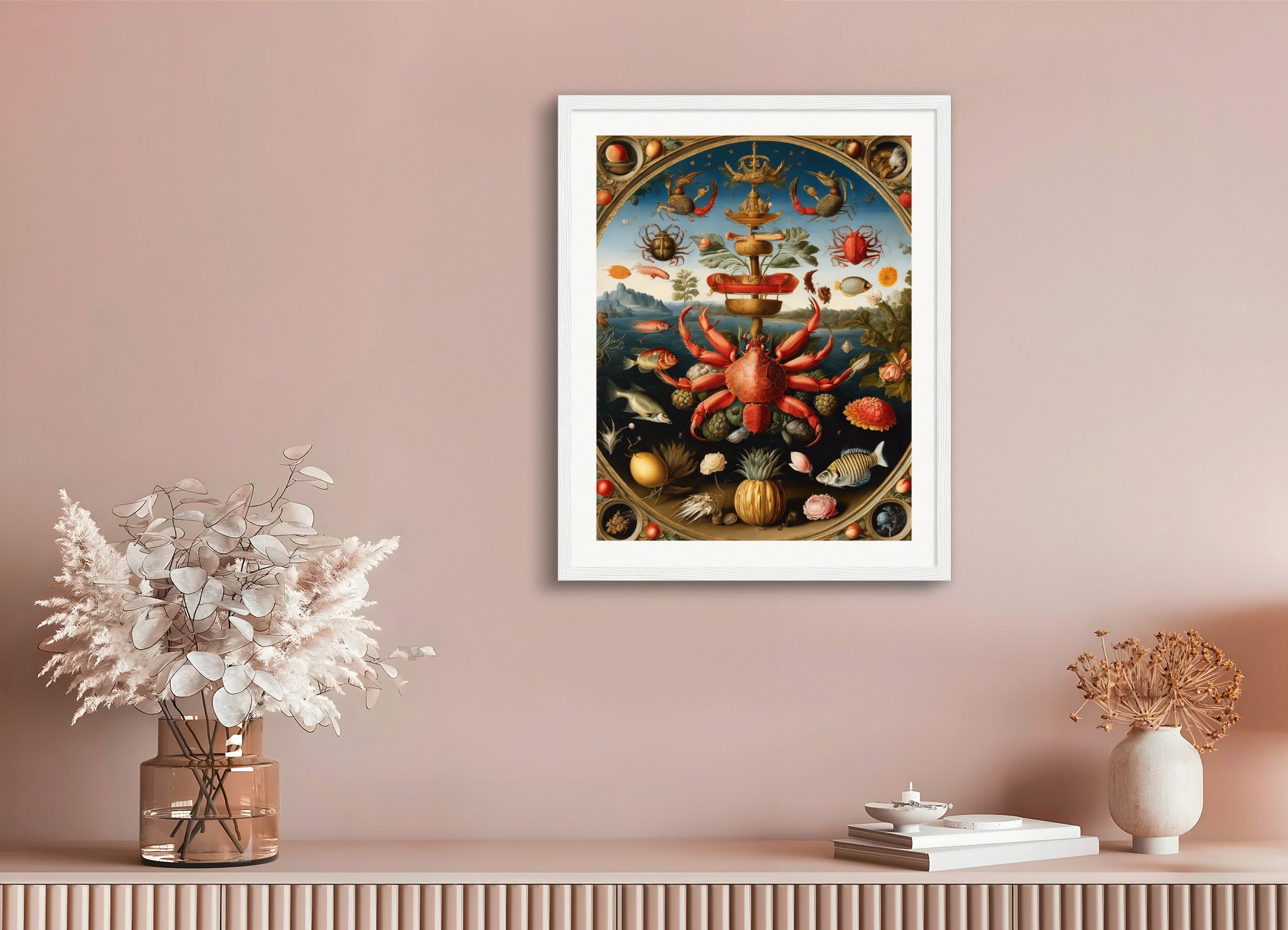 Poster with wood frame: Ambrosius bosschaert,