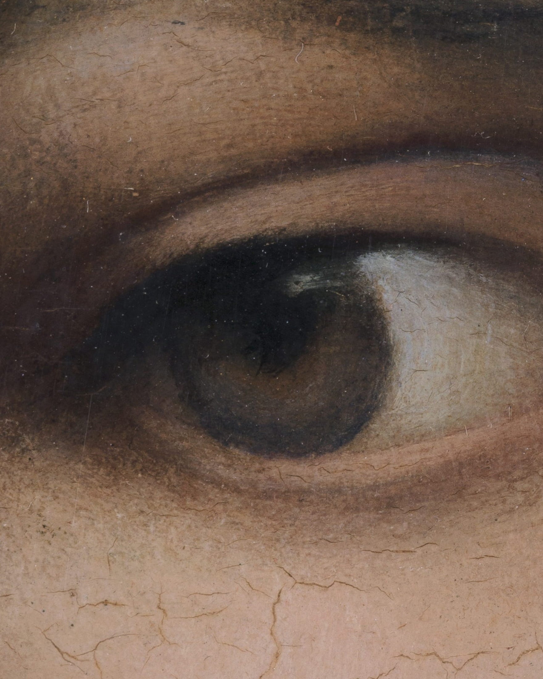 Louis Janmot "Fleur des Champs" Detalle del Ojo - Retrato Clásico Primer Plano Póster