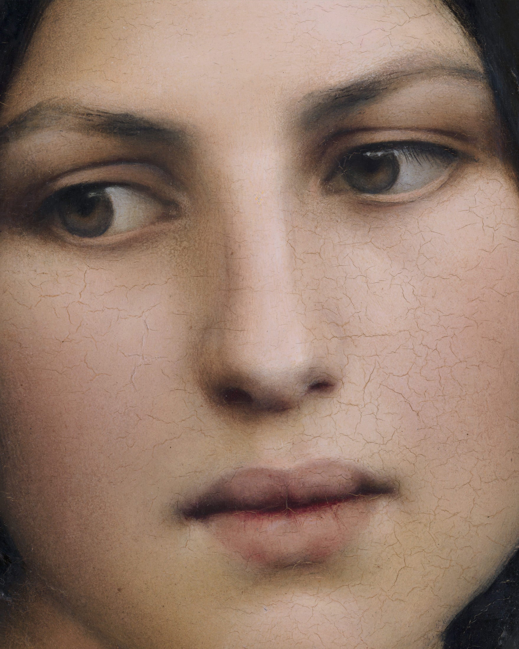 Louis Janmot "Fleur des Champs" Detalle del Rostro - Lámina Decorativa Formato Cuadrado Póster