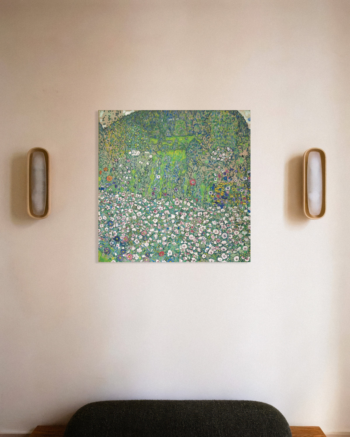 Póster de Paisaje de jardín con colina (1916), de Gustav Klimt