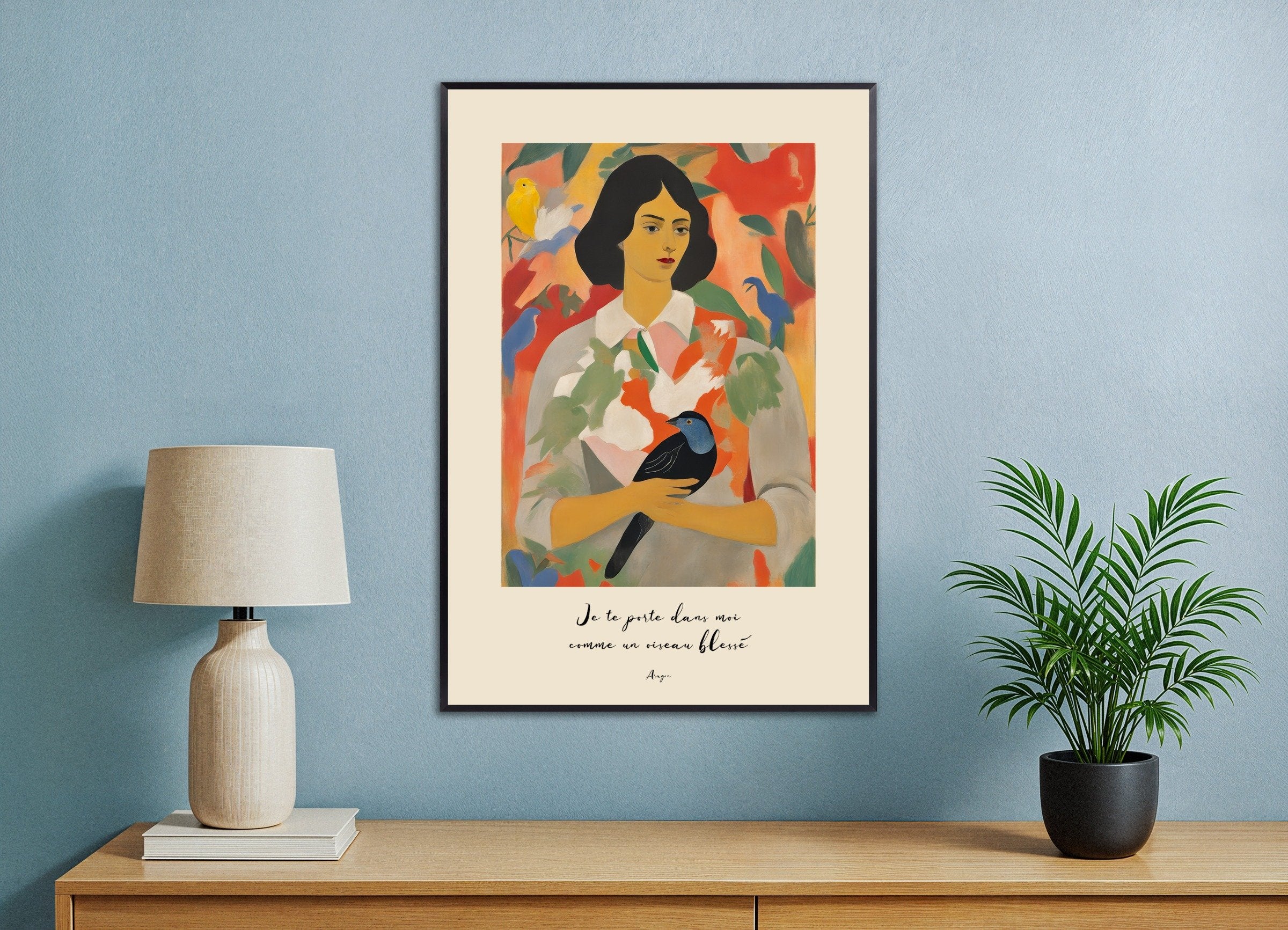 Poster of I Carry You Within Me - Art Print, with metal frame