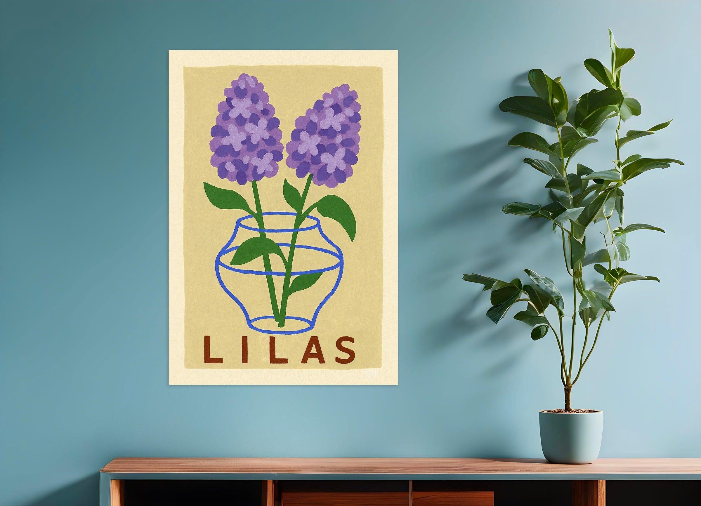Impresión de lila Póster