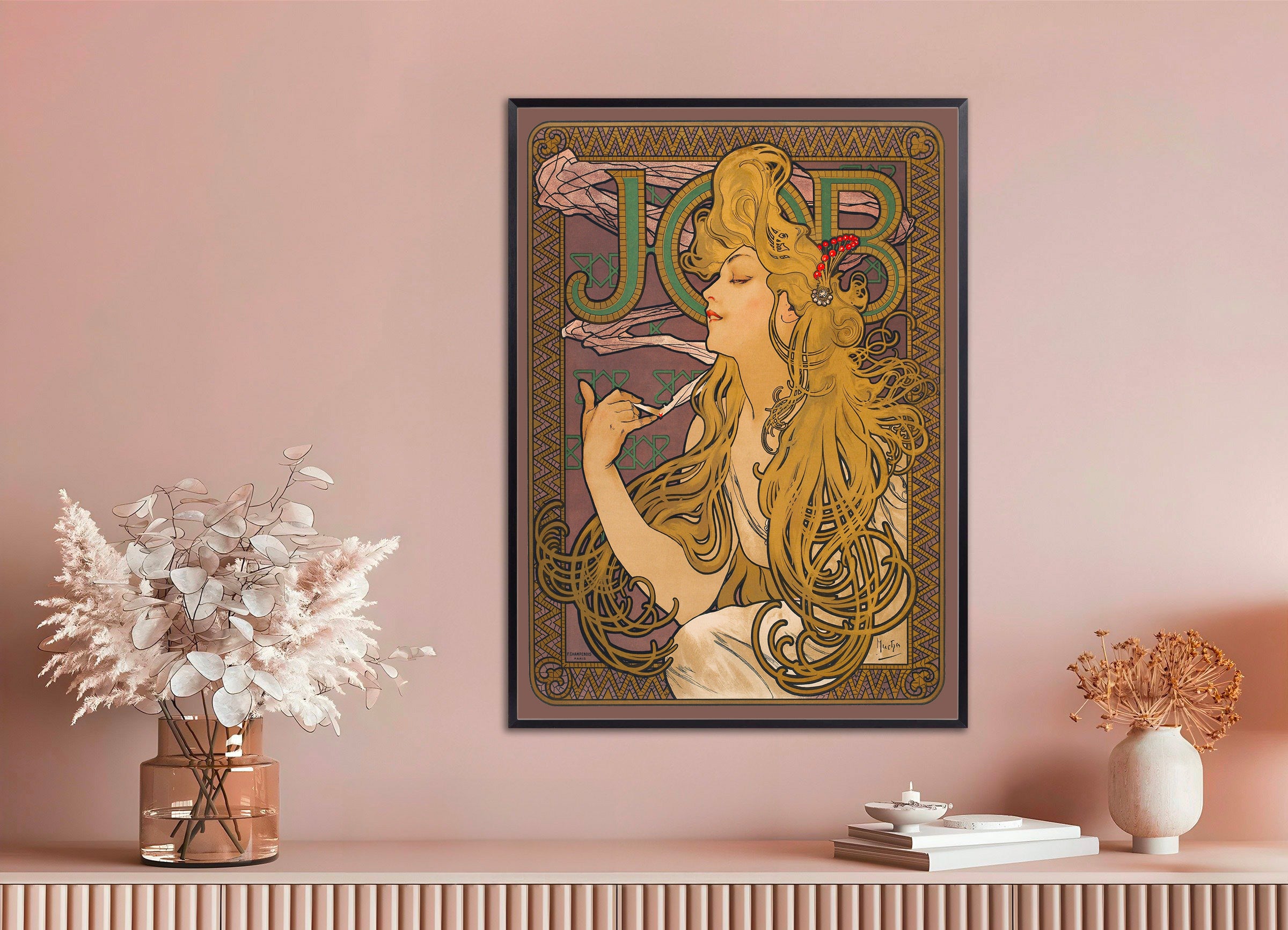 Trabajo (1896) de Alfons Mucha - Póster