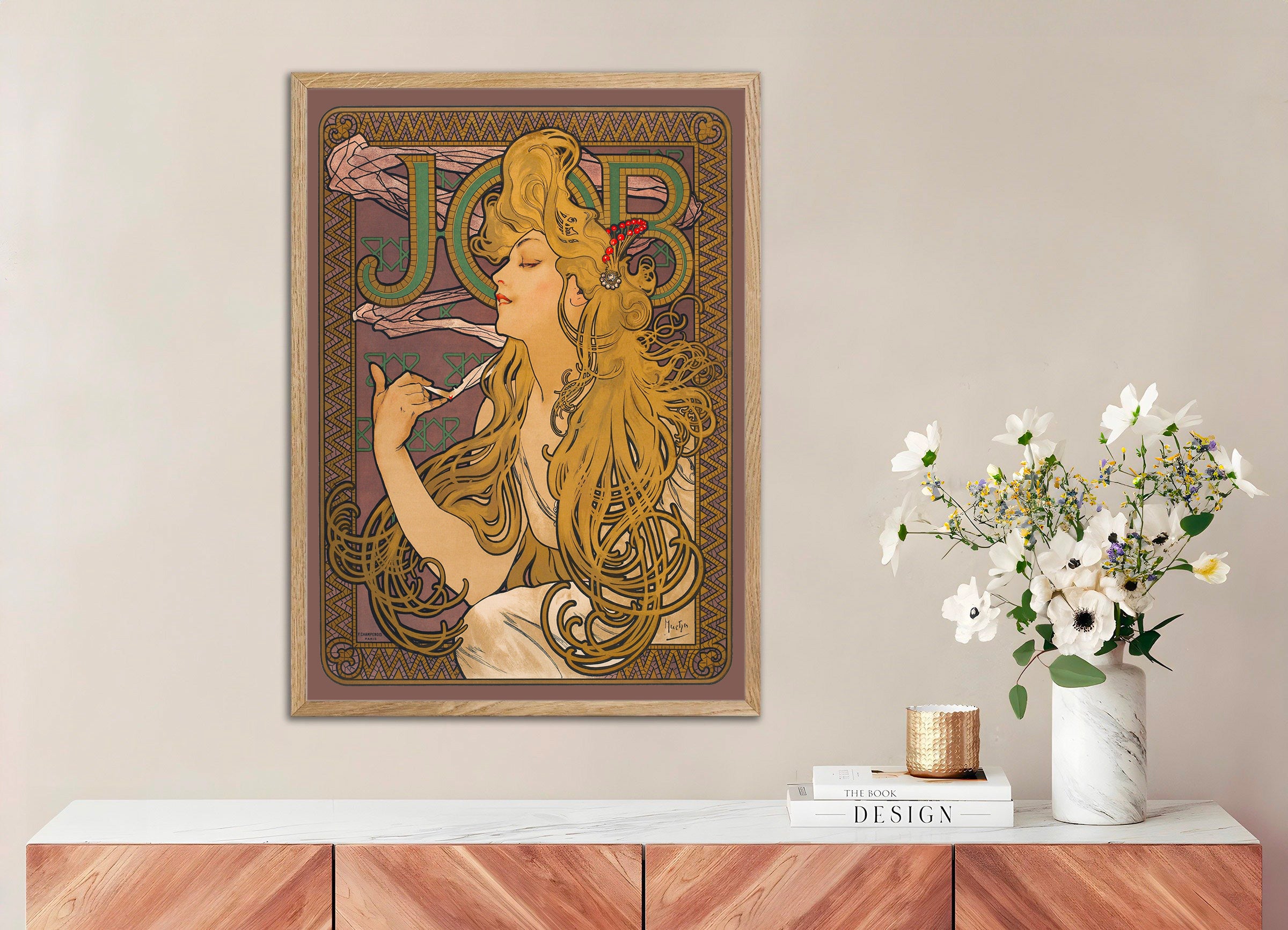 Trabajo (1896) de Alfons Mucha - Póster