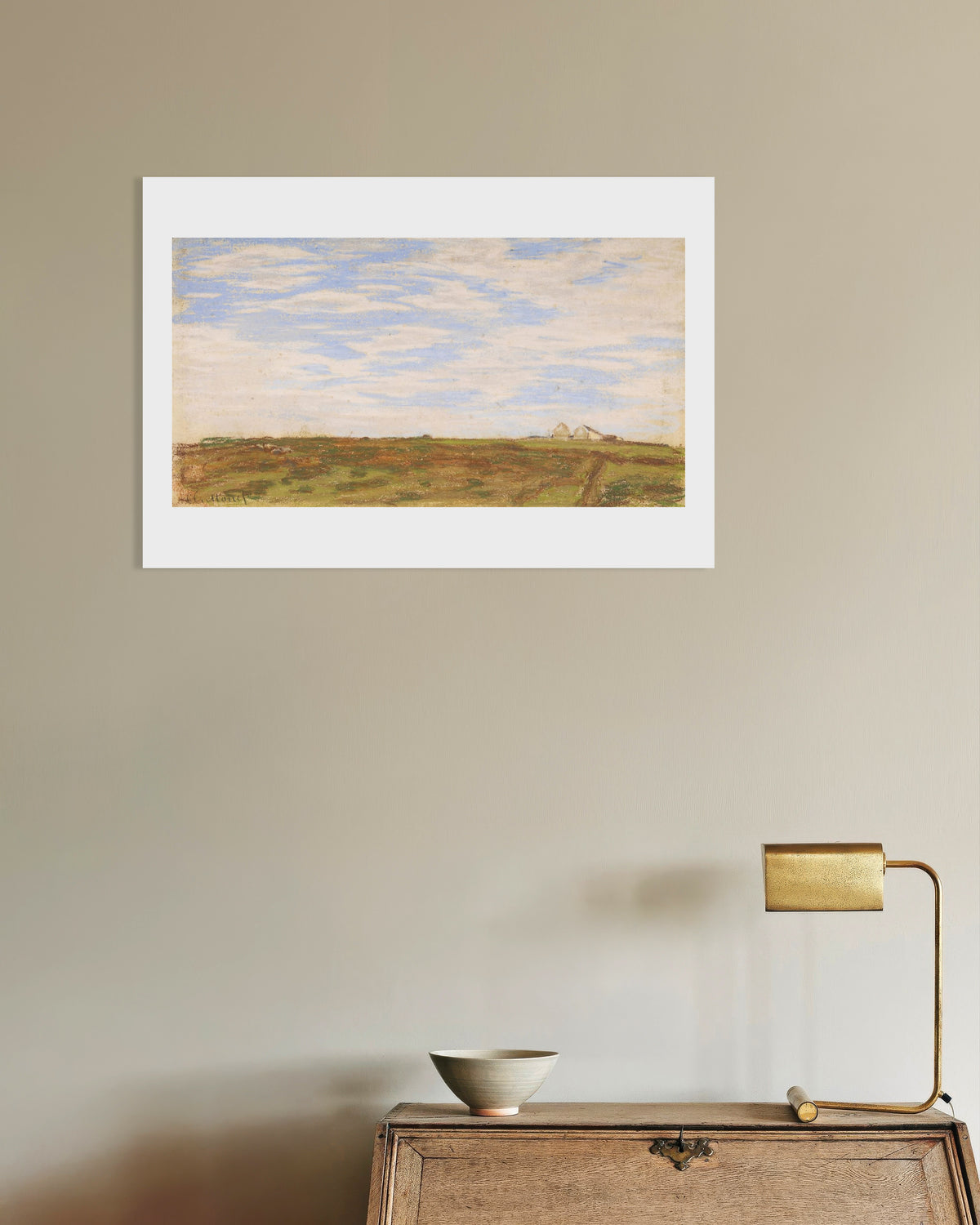 Póster Paisaje (1864–1866), de Claude Monet