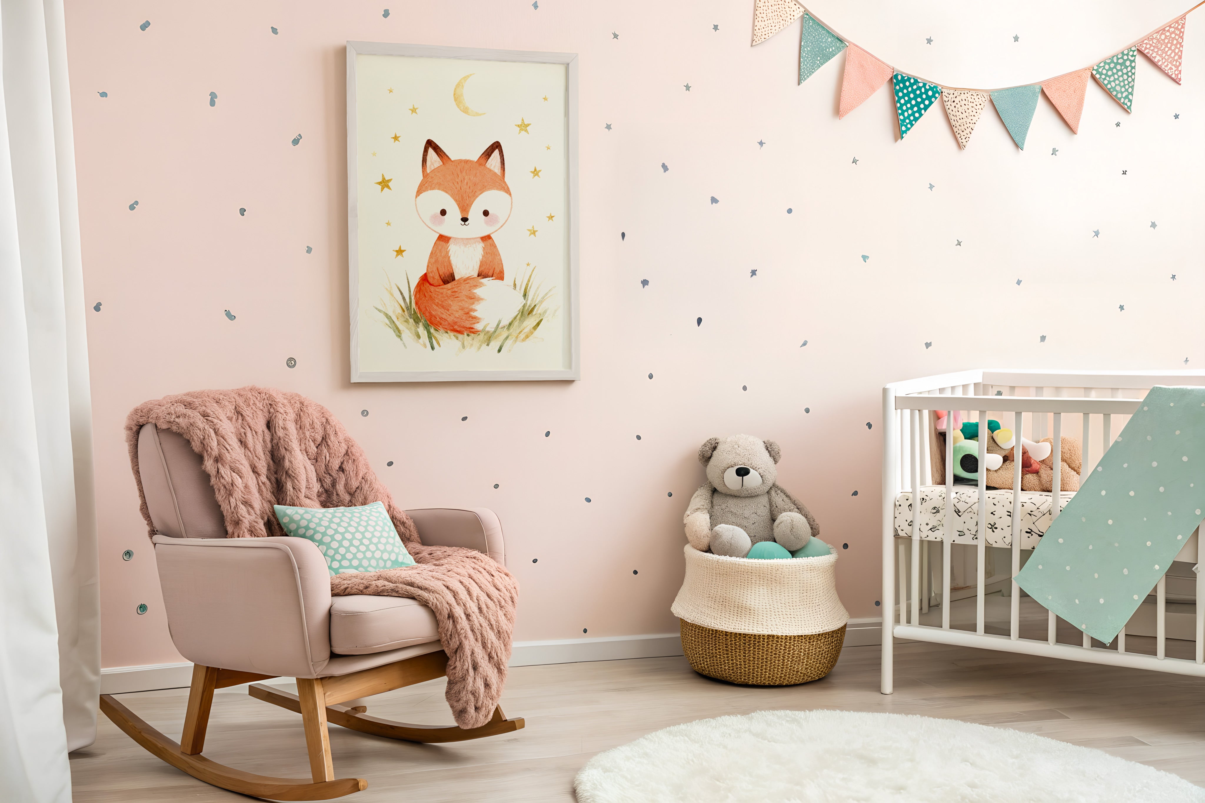 Póster de Zorro - Arte de Pared para Cuarto Infantil Bosque