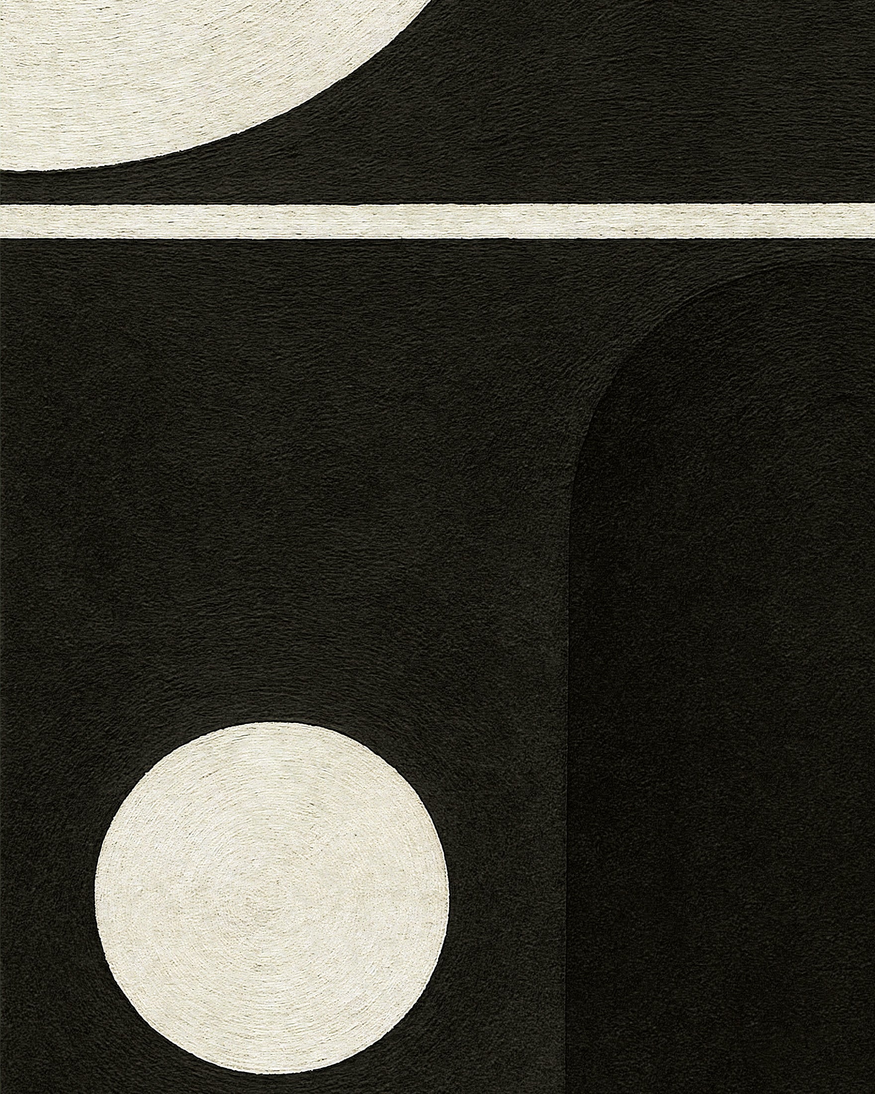 Formas en blanco y negro – póster geométrico minimalista