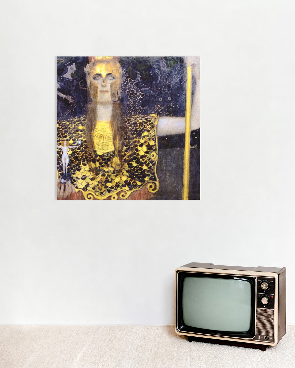 Póster de Palas Atenea (1898), de Gustav Klimt