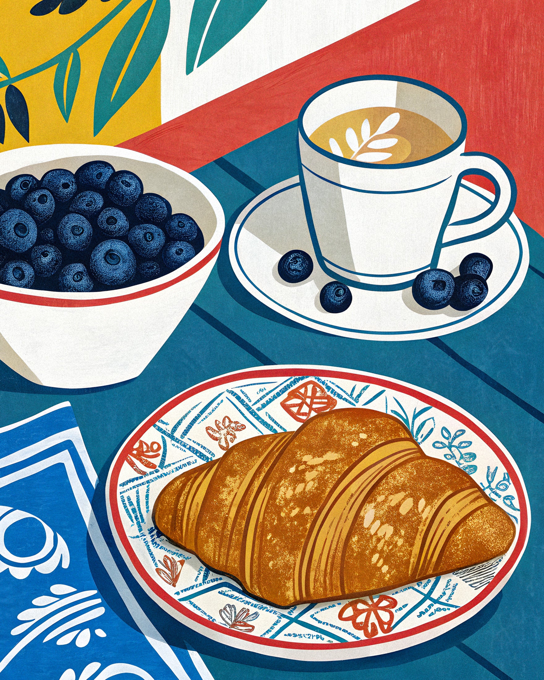 Cartel de desayuno Póster