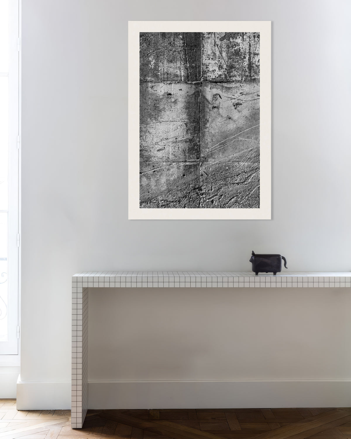 Póster «Textura de pared de hormigón en bruto»