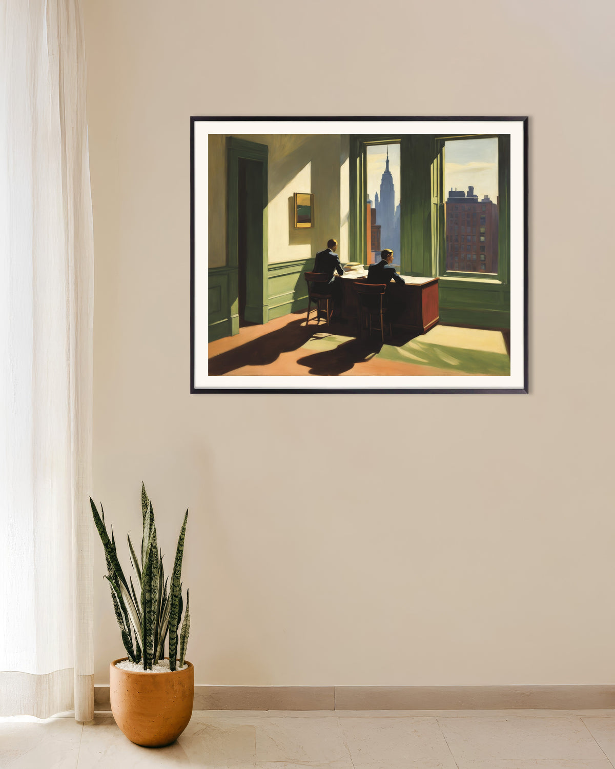Póster de Pintura estadounidense realista del siglo XX, con marco metálico