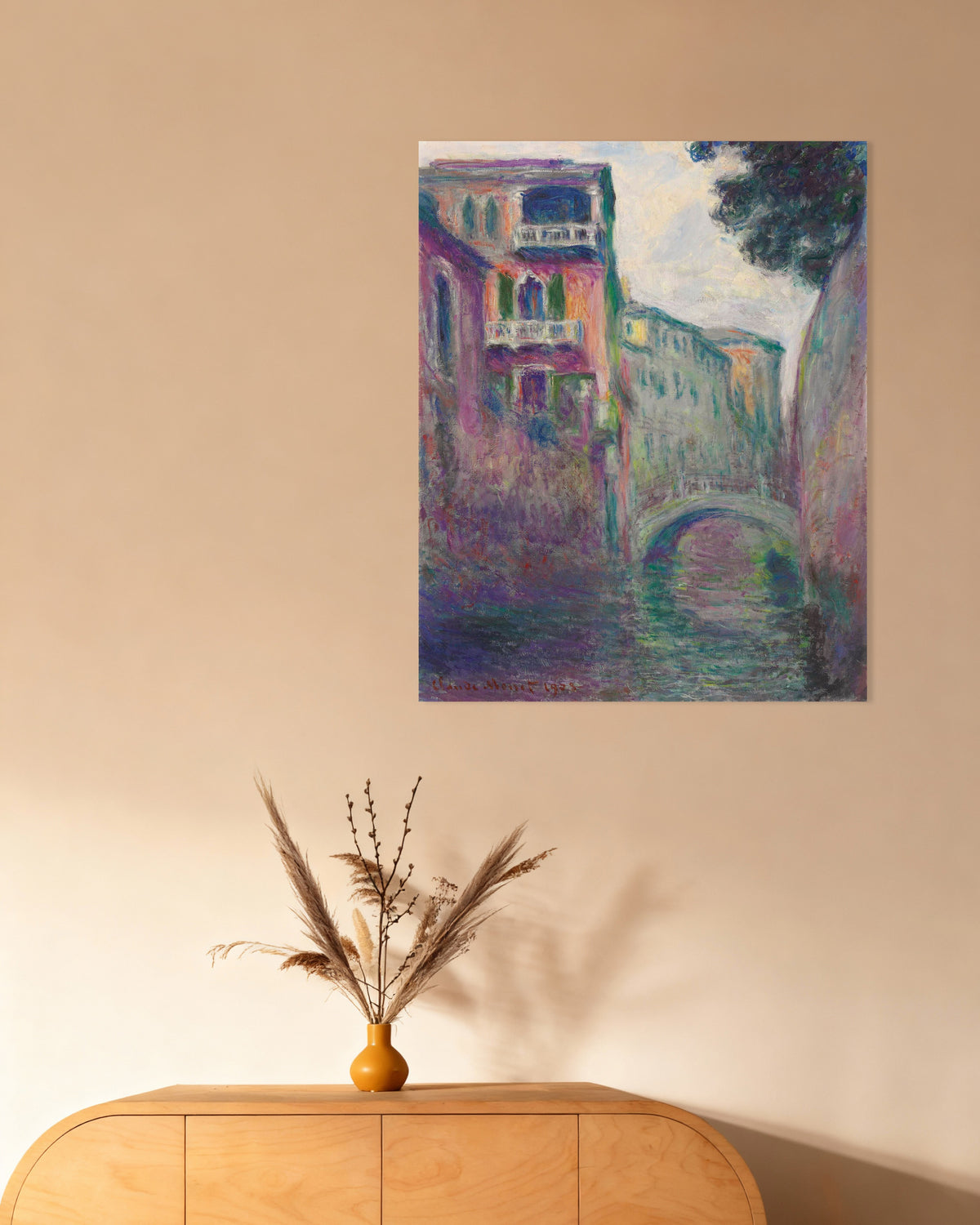 Póster Rio della Salute (1908), de Claude Monet