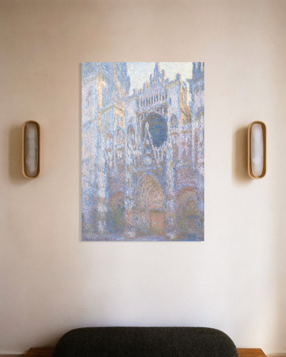 Póster La catedral de Ruan, fachada oeste (1894), de Claude Monet
