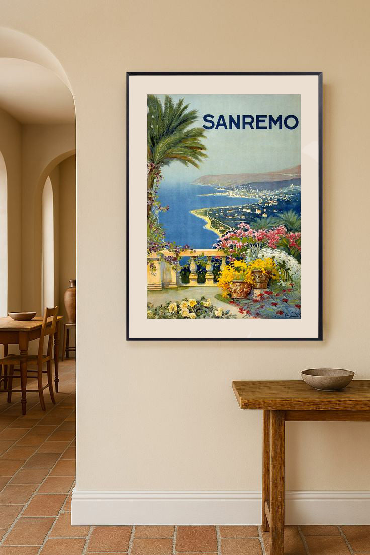 Póster Sanremo, Vintage