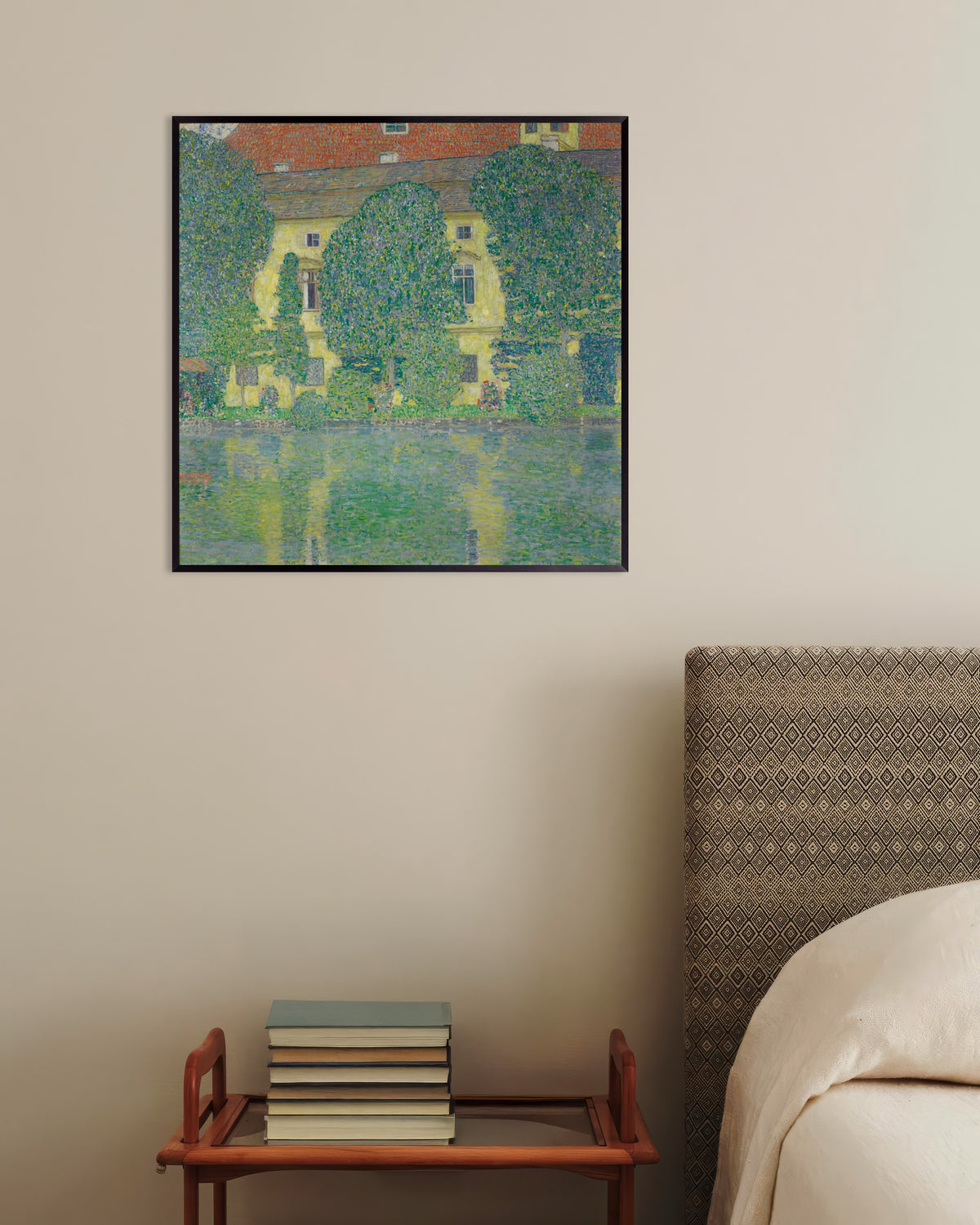 Póster de Schloss Kammer en el Attersee III (1910), de Gustav Klimt, con marco metálico