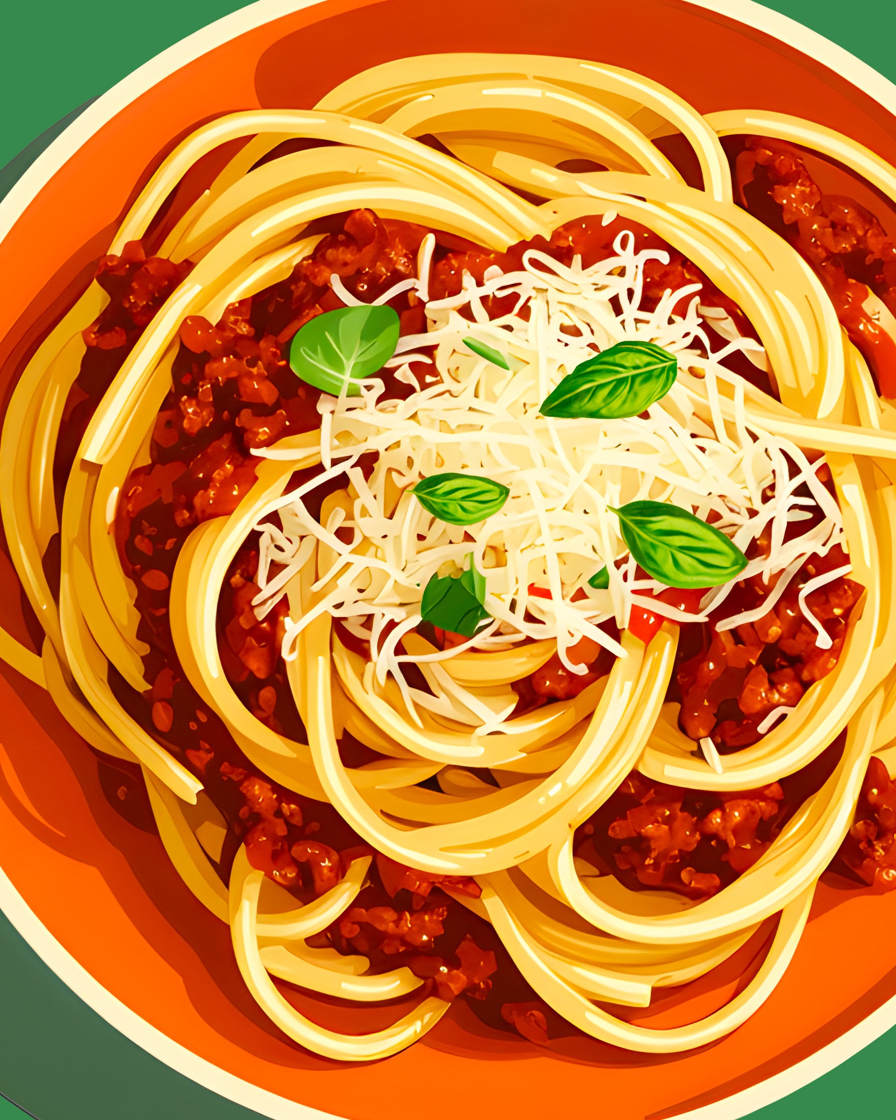 Espaguetis a la boloñesa, restaurante italiano - Póster
