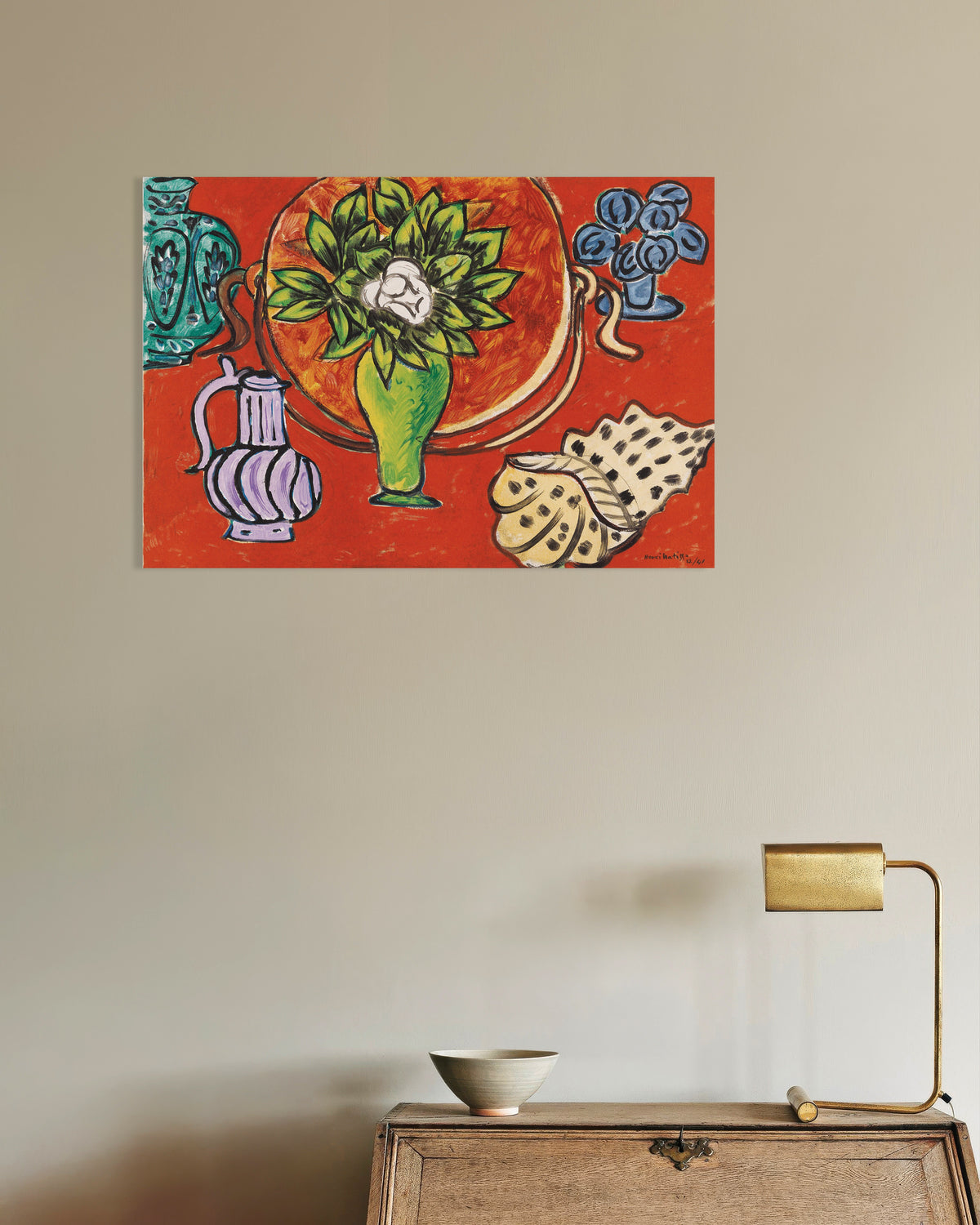 Póster de Naturaleza muerta con magnolia (1941), de Henri Matisse