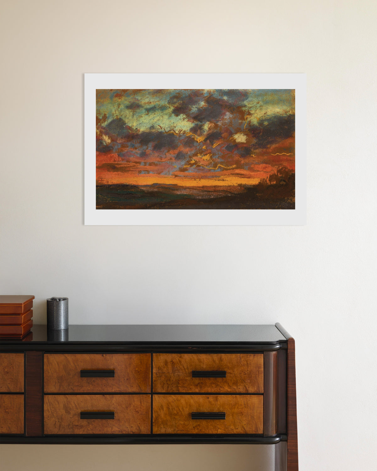 Póster Puesta de sol (hacia 1868), de Claude Monet