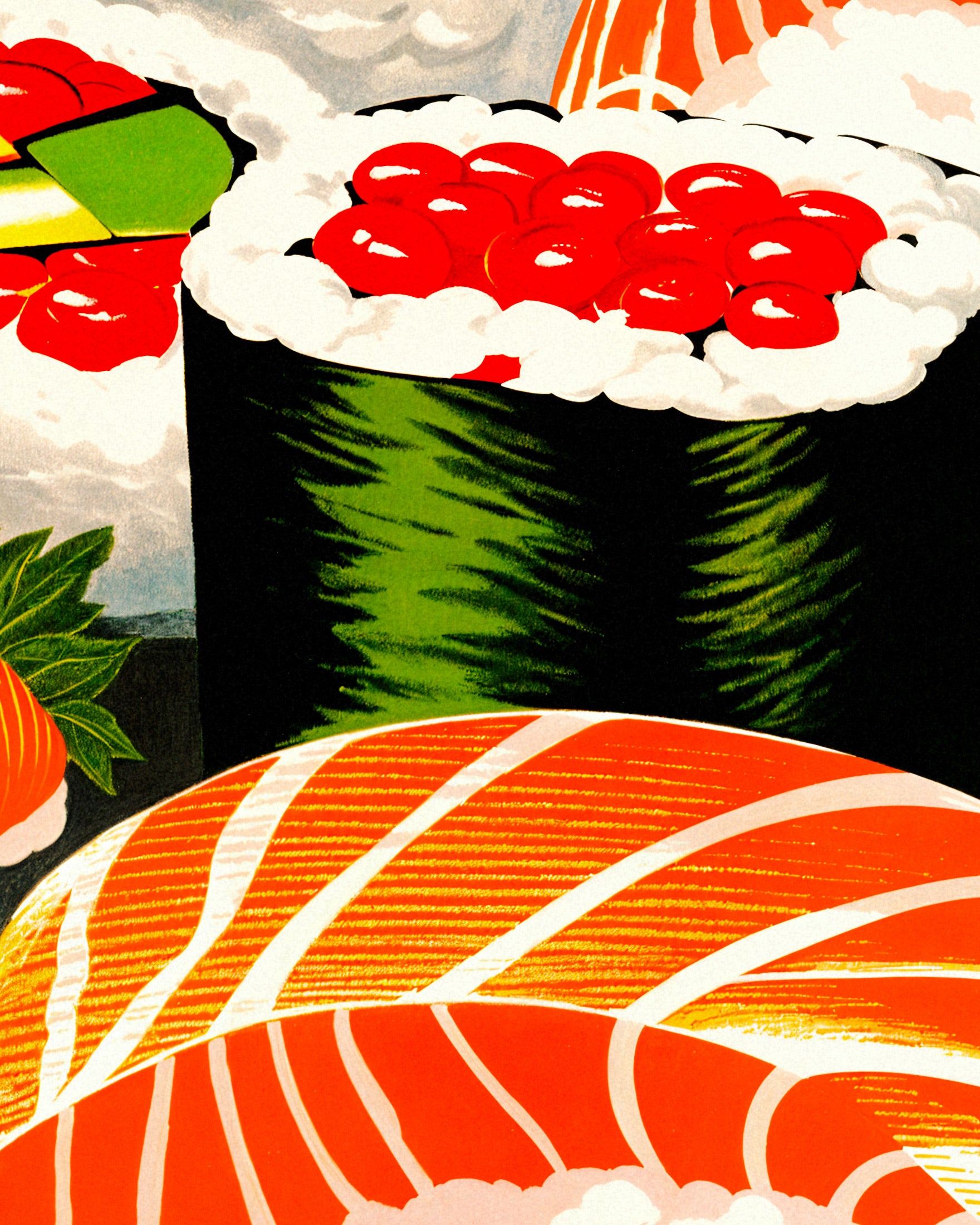 Sushis, restaurante asiático - Póster