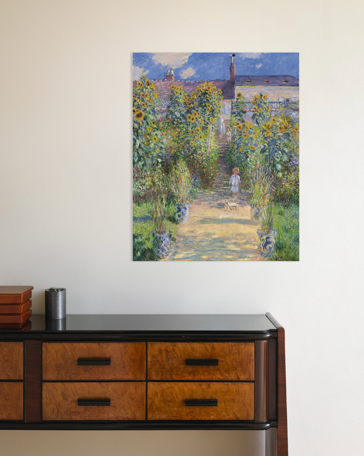Póster El jardín del artista en Vétheuil (1881), de Claude Monet