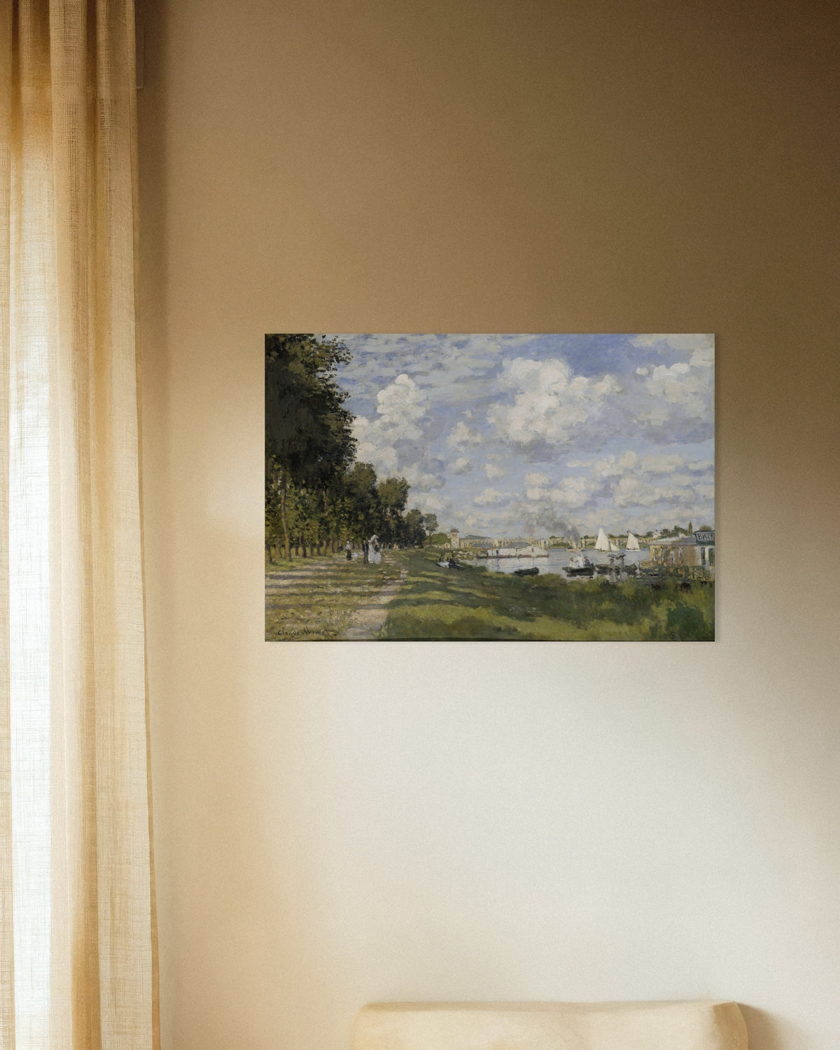 Póster La dársena de Argenteuil (hacia 1872), de Claude Monet