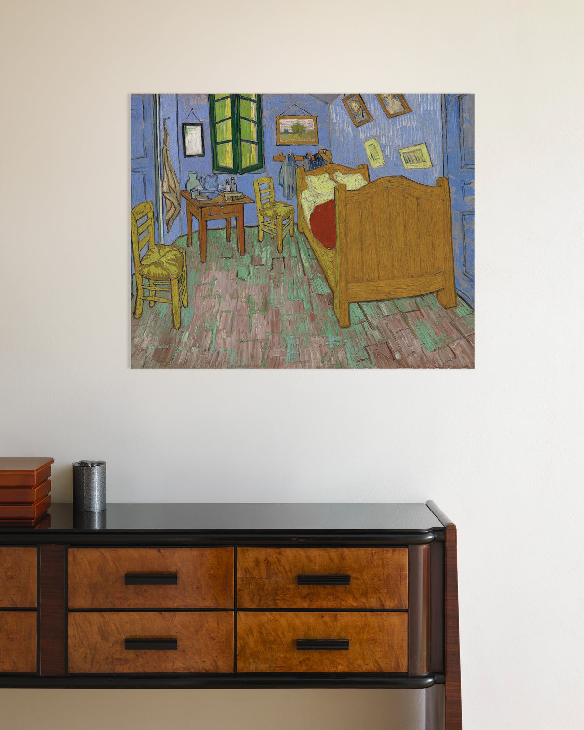 Póster de El dormitorio en Arlés, versión de Saint-Rémy (1889), de Vincent van Gogh