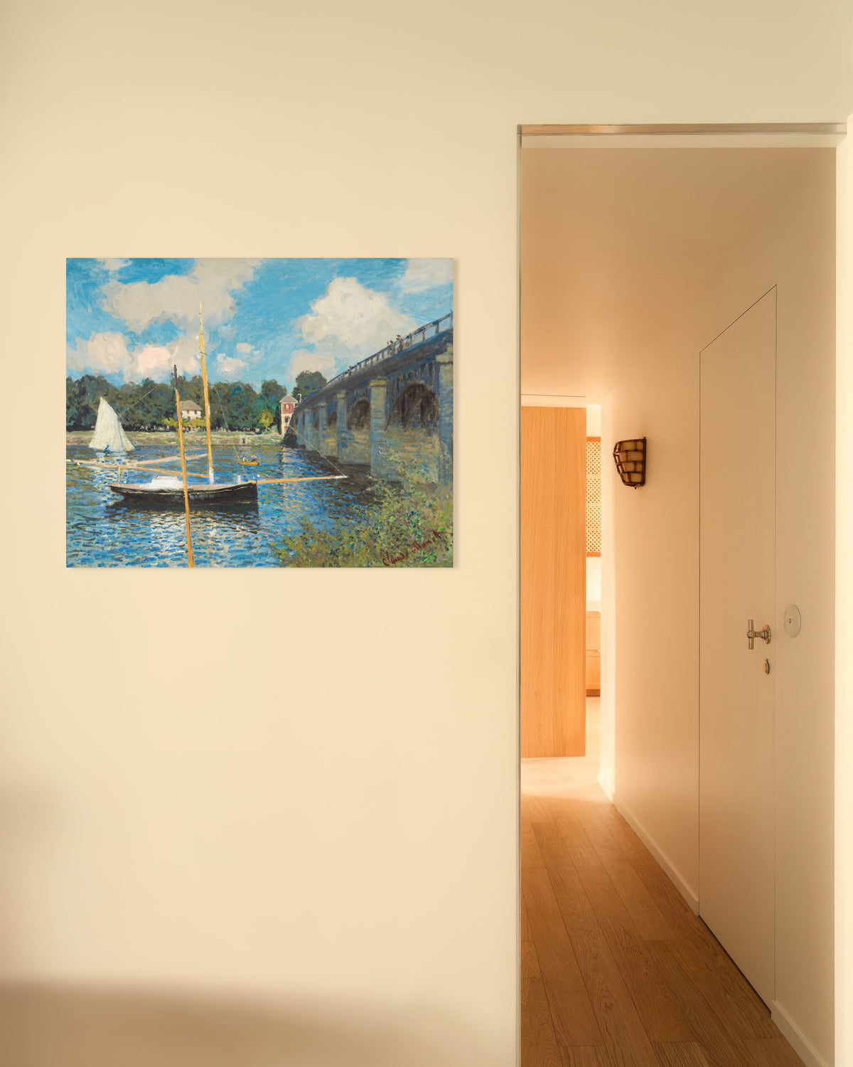 Póster El puente en Argenteuil (1874), de Claude Monet