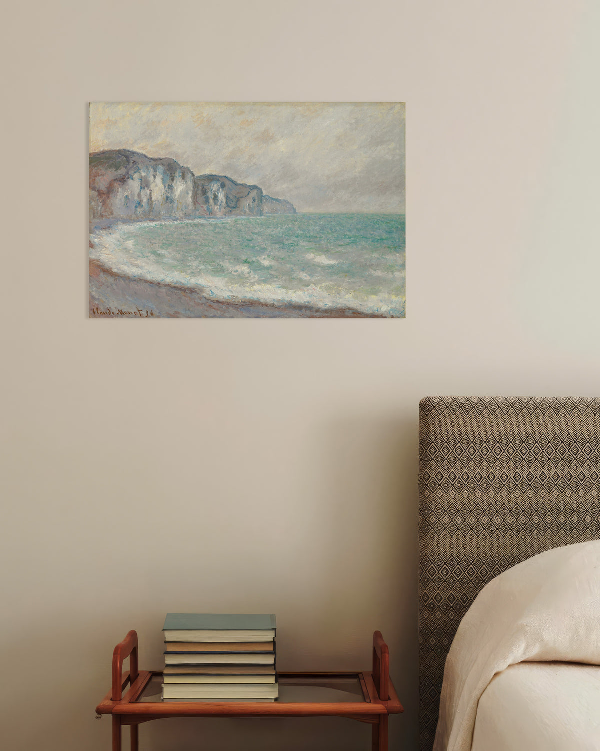 Póster El acantilado de Pourville (1896), de Claude Monet