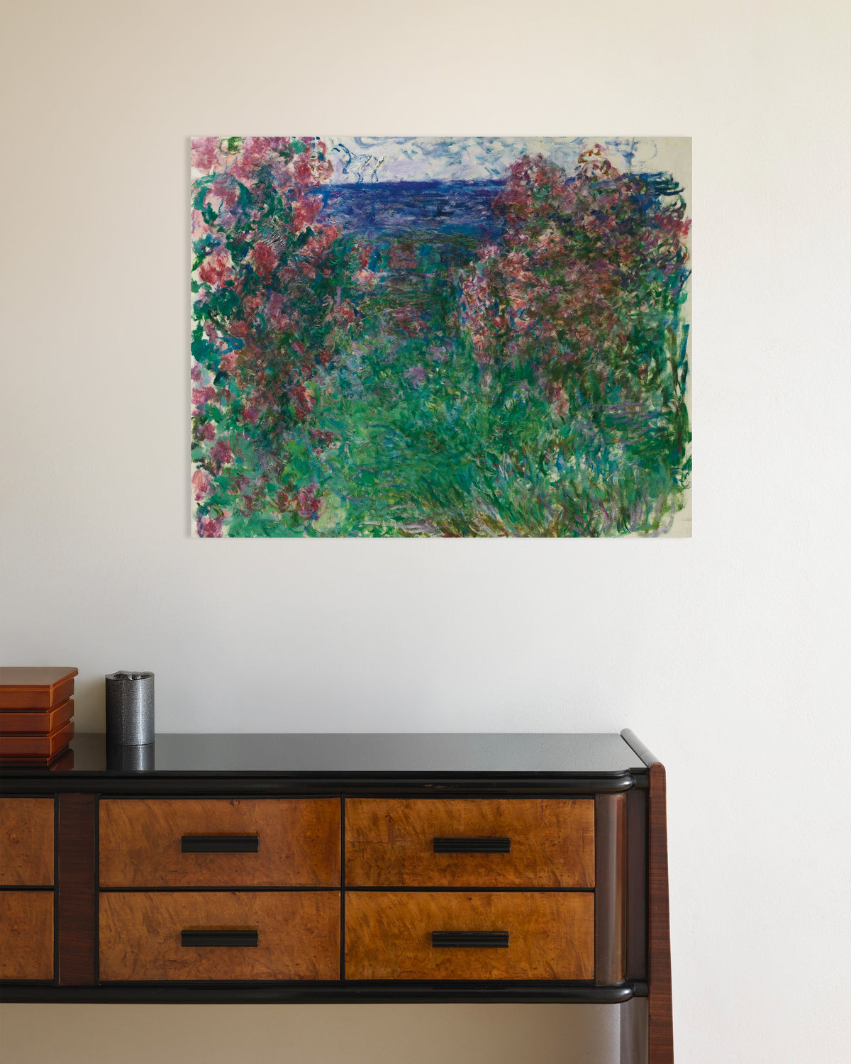 Póster La casa entre las rosas (hacia 1925), de Claude Monet