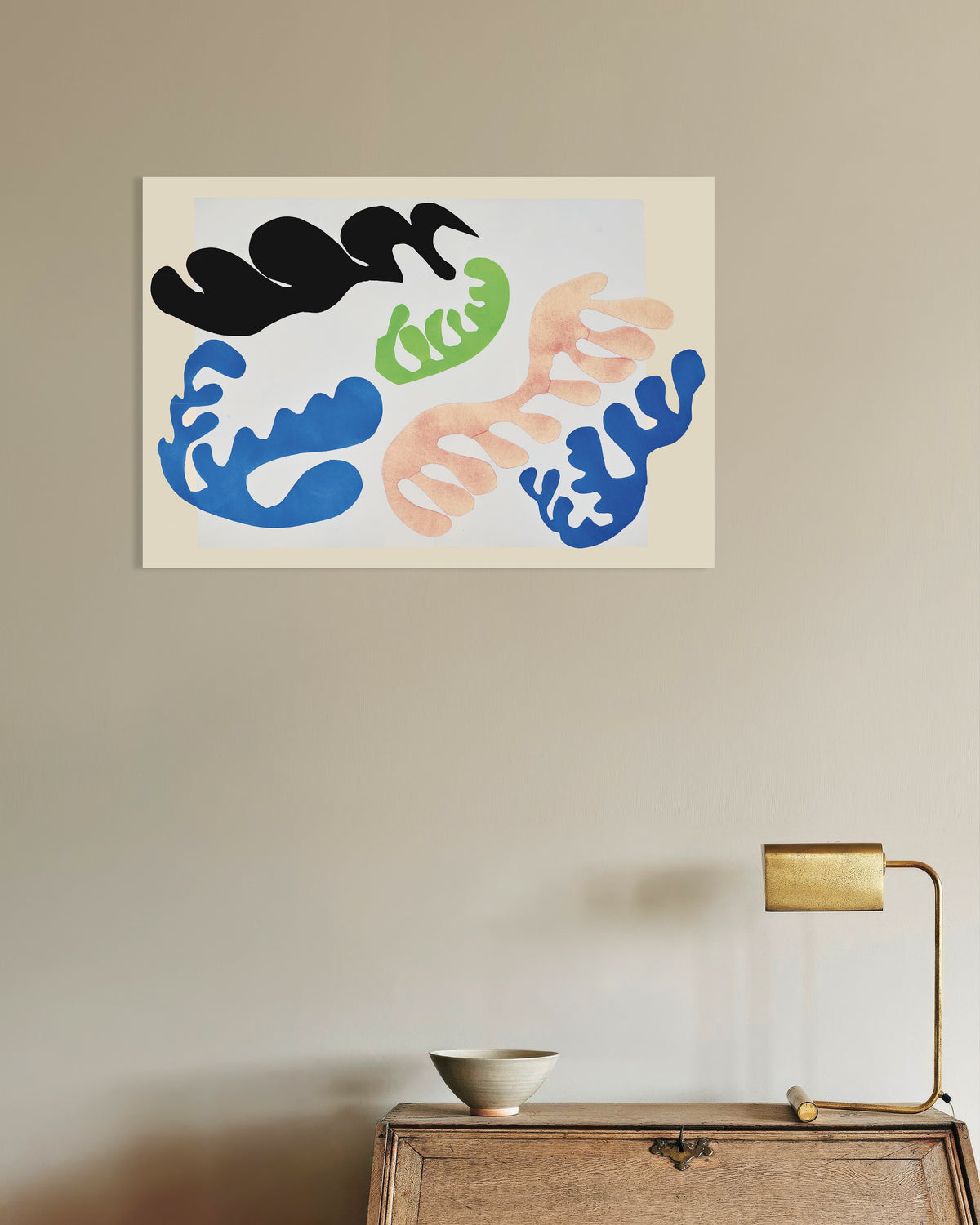 Póster de La laguna en azul y coral (Jazz, 1947), de Henri Matisse