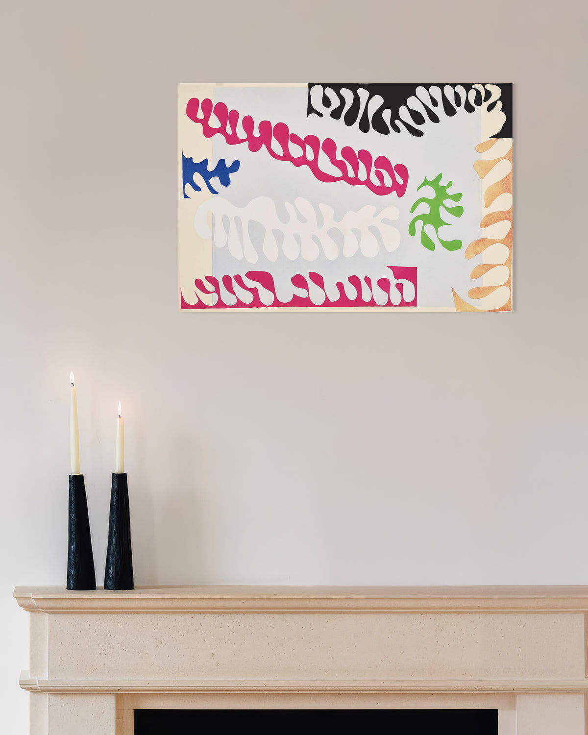 Póster de La laguna en rosa y blanco (Jazz, 1947), de Henri Matisse