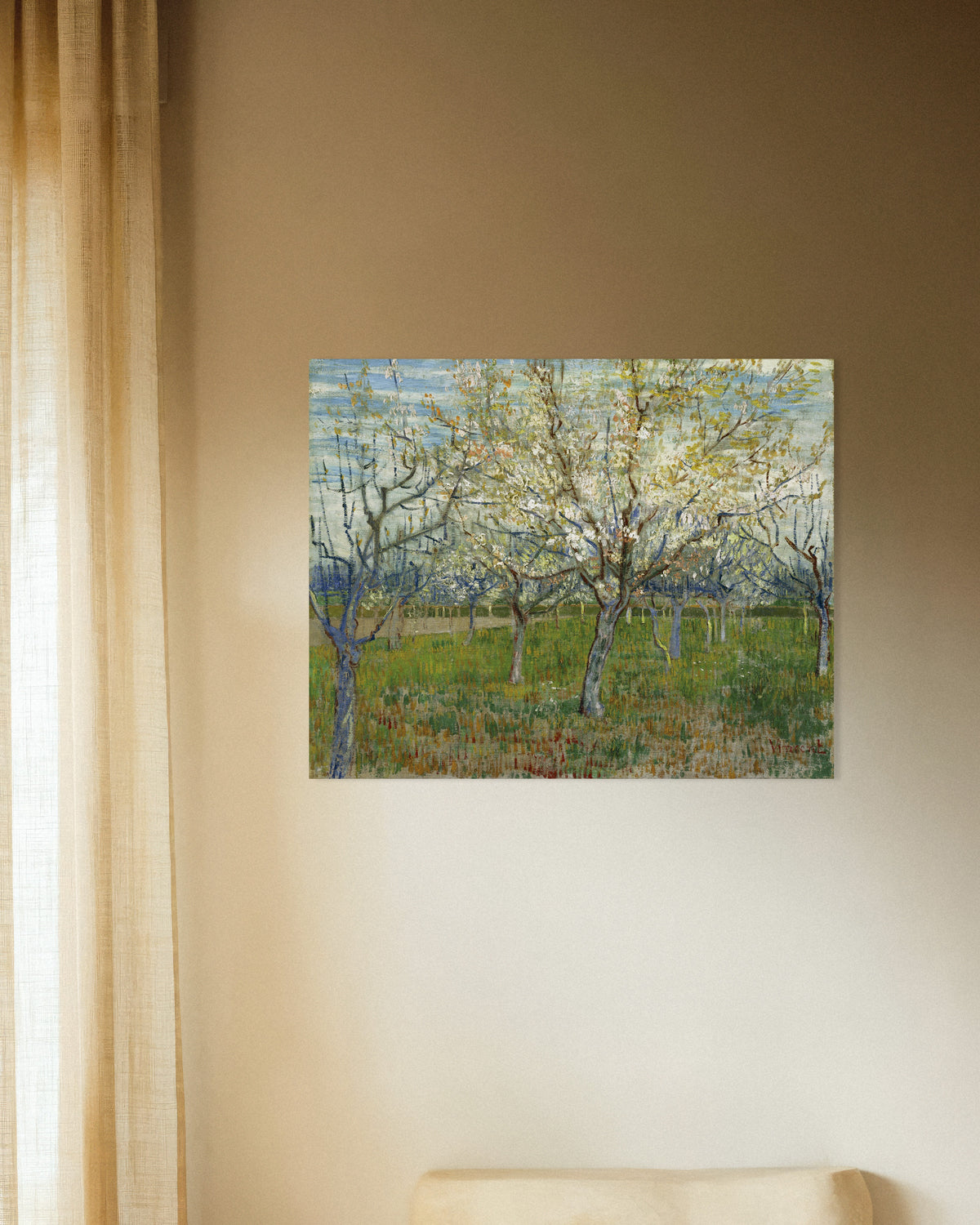 Póster El huerto rosa (1888), de Vincent van Gogh
