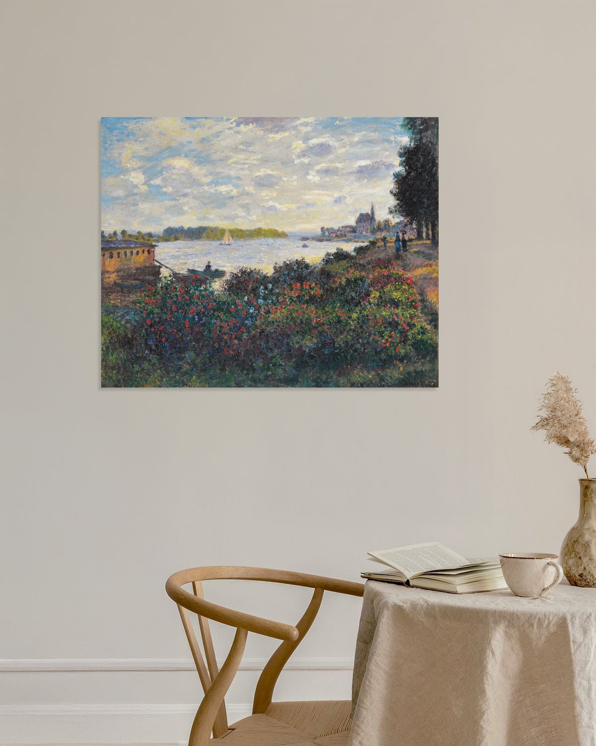Póster El Sena en Argenteuil (1877), de Claude Monet