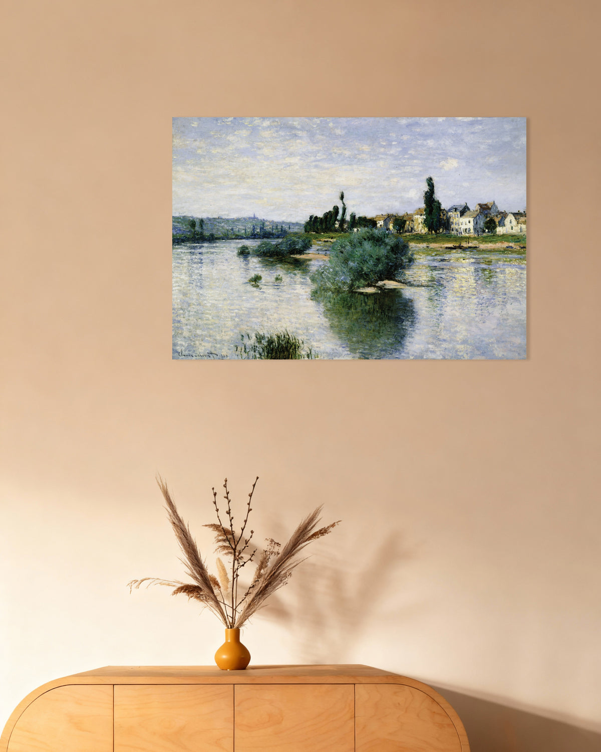 Póster El Sena en Lavacourt (1880), de Claude Monet